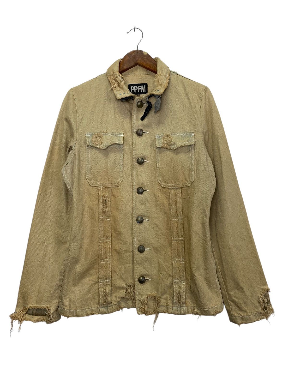 PPFM × Vintage Vintage PPFM Distress denim jacket Size US M / EU 48-50 / 2 - 1 Thumbnail
