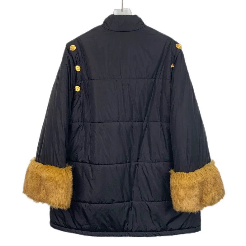 Gucci Gucci Black detachable sleeves fur trim jacket 2501-Nextarr Size US XXS / EU 40 - 2 Thumbnail
