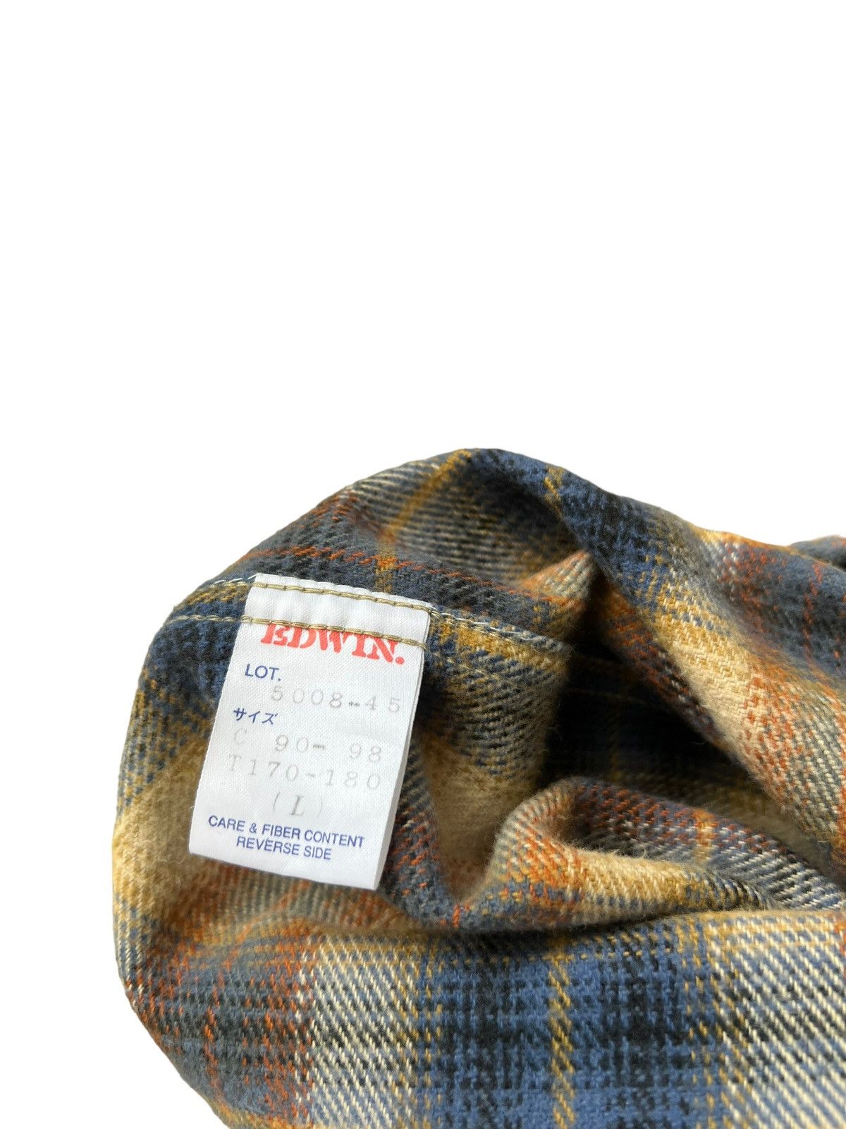 Edwin Vintage 90s Edwin Japan Double Pocket Thick Flannel Shirt Size US L / EU 52-54 / 3 - 15 Thumbnail