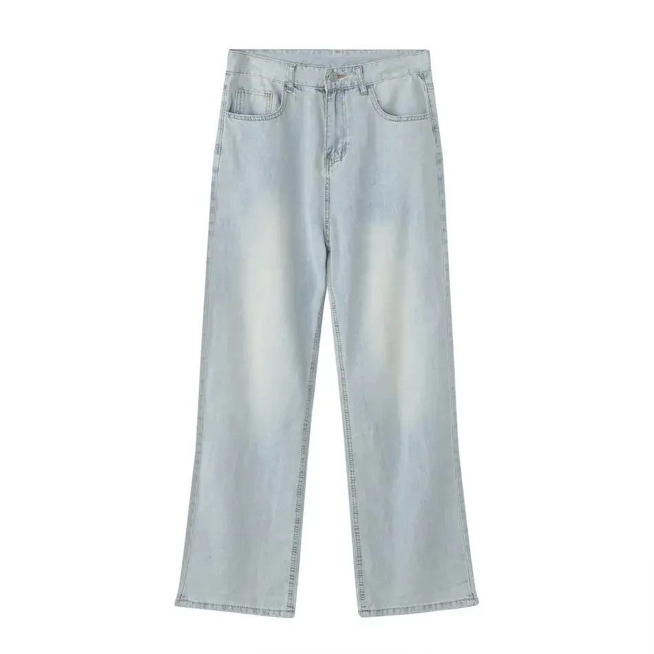 Japanese Brand Retro loose straight leg casual jeans Size US 32 / EU 48 - 5 Thumbnail