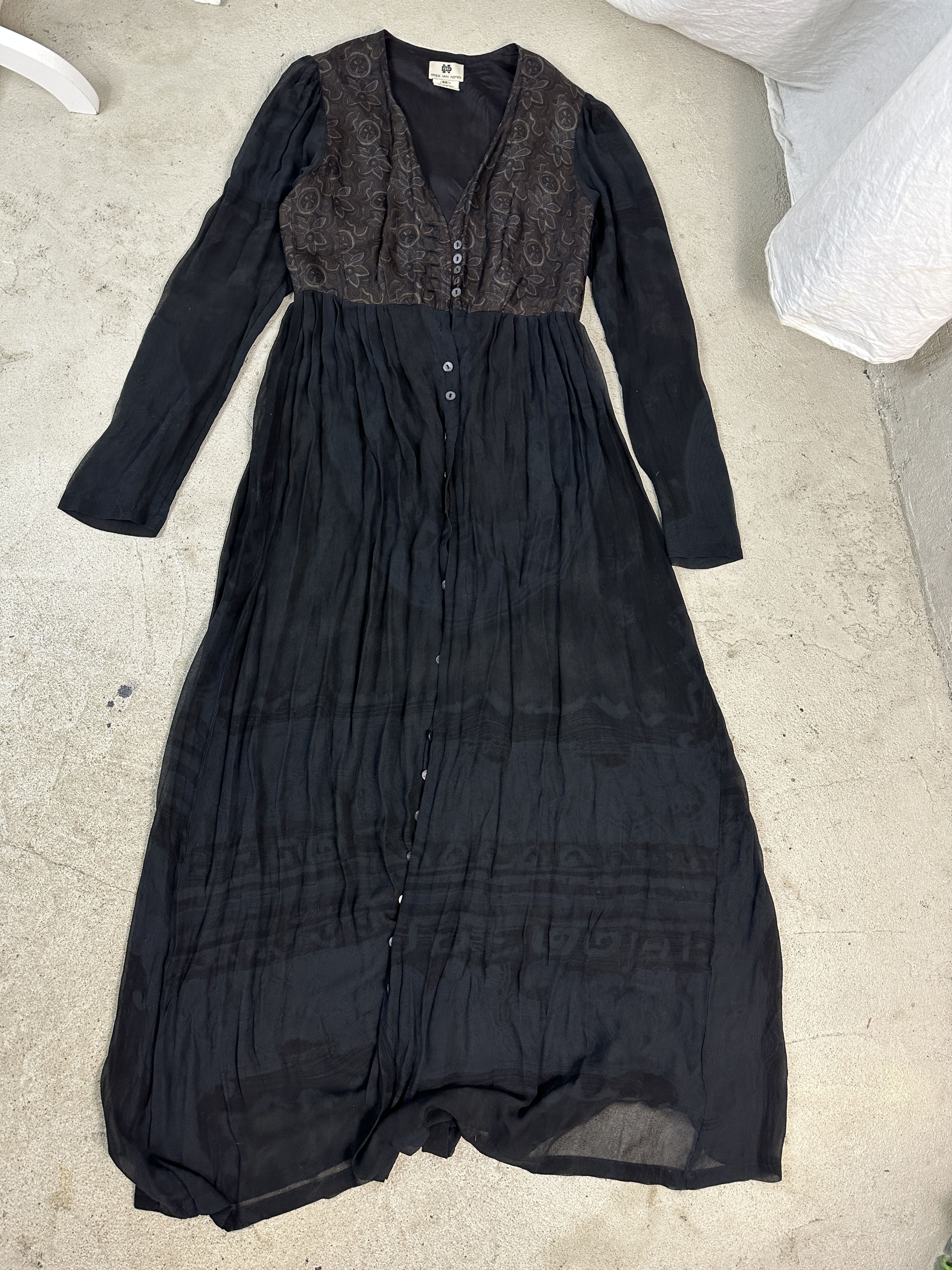 Dries Van Noten × Vintage Vintage Silk Dress Dries Van Noten Size M / US 6-8 / IT 42-44 - 7 Thumbnail