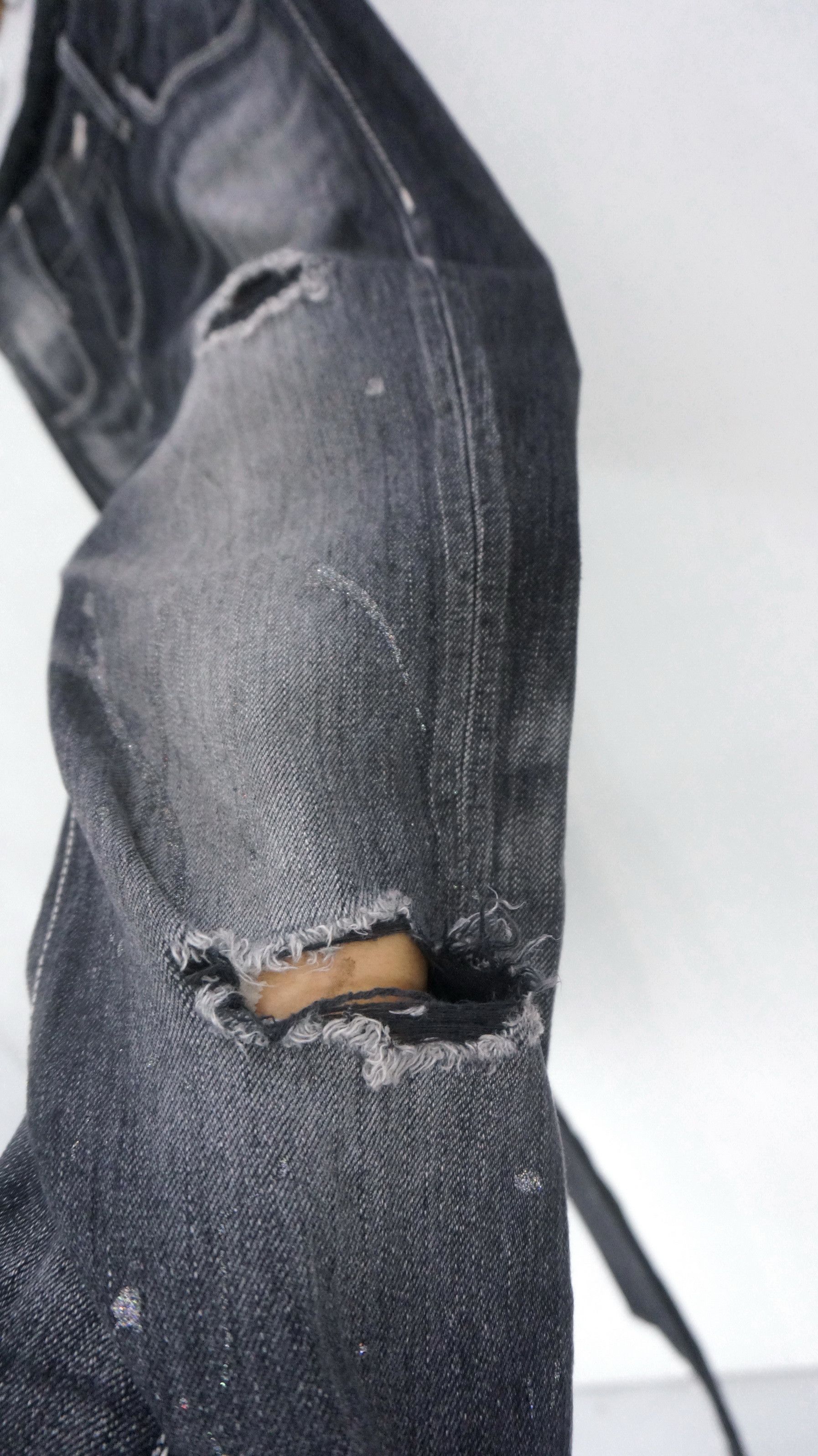 Japanese Brand 💥 Japan Murder License Ripped Distressed Jeans Size US 30 / EU 46 - 9 Thumbnail