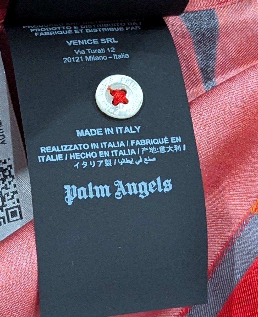Palm Angels PALM ANGELS Hawaii Cropped Silk Button Up Shirt Muti 50 Size US M / EU 48-50 / 2 - 7 Thumbnail