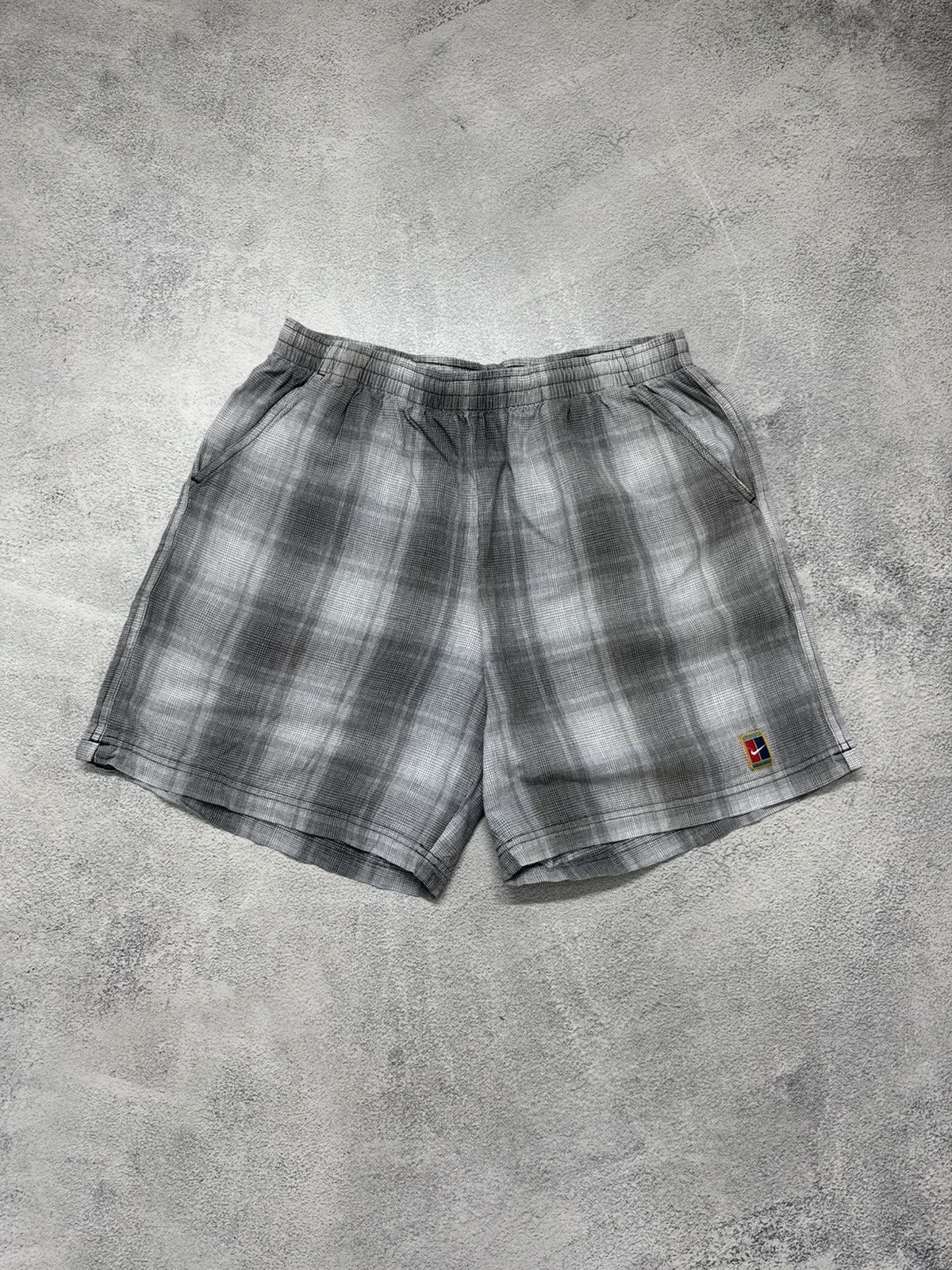 Nike Vintage Y2k Nike Court Swoosh Nylon Shorts Size US 31 - 4 Thumbnail