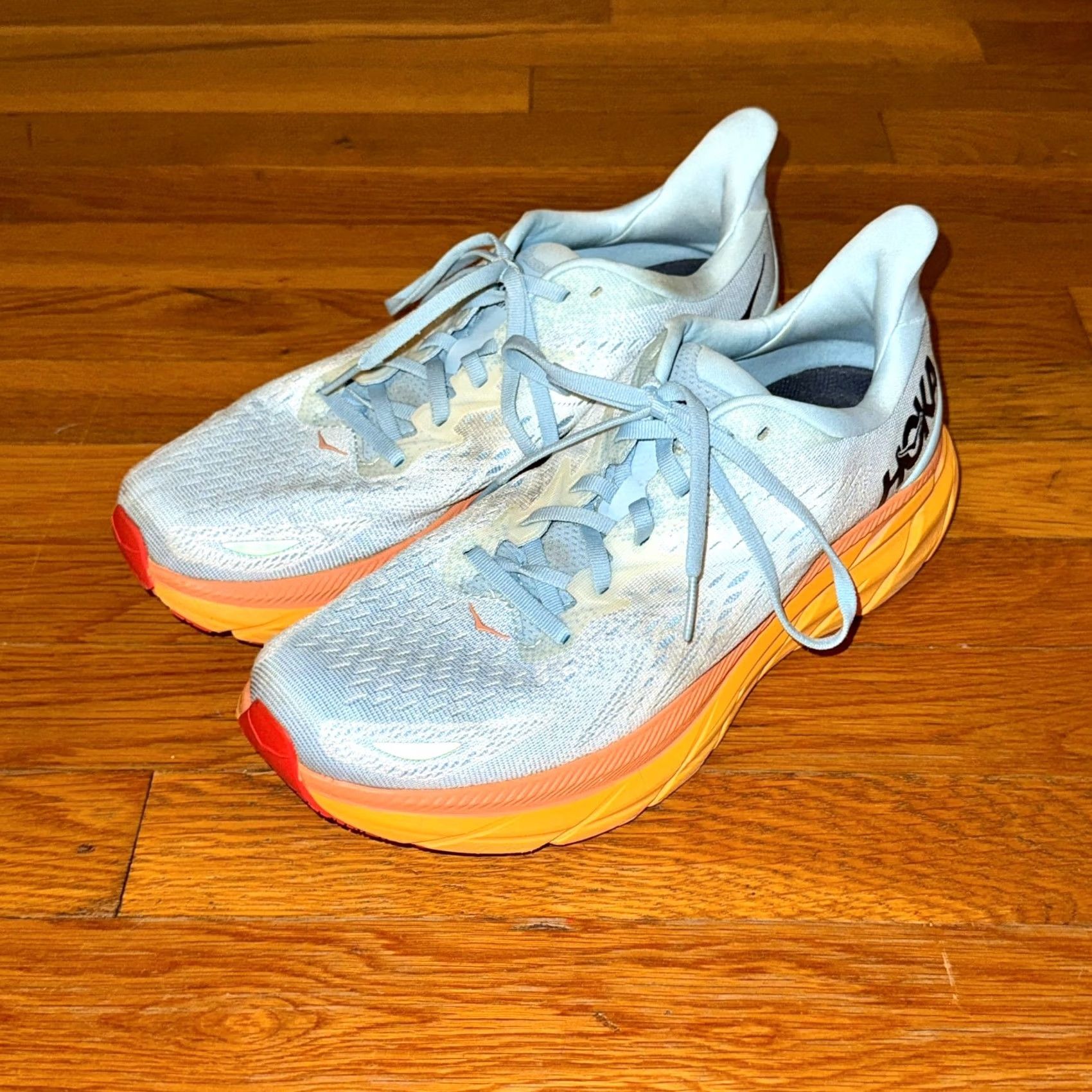 Vintage Hoka One One Clifton 8 Womens Sneaker 10B Casual Breathable Comfort Solid Blue Logo 1119394 SSIF Womens Shoes Size US 10 / IT 40 - 2 Thumbnail
