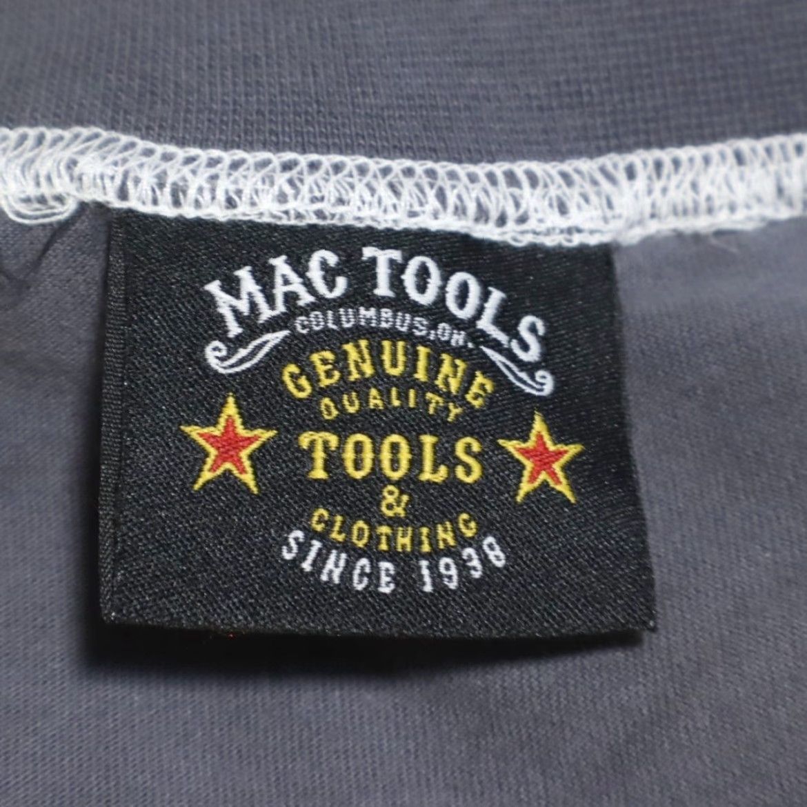 Vintage Mac Tools Patch Solid T-Shirt Gray Men M Shirt Size US M / EU 48-50 / 2 - 5 Thumbnail