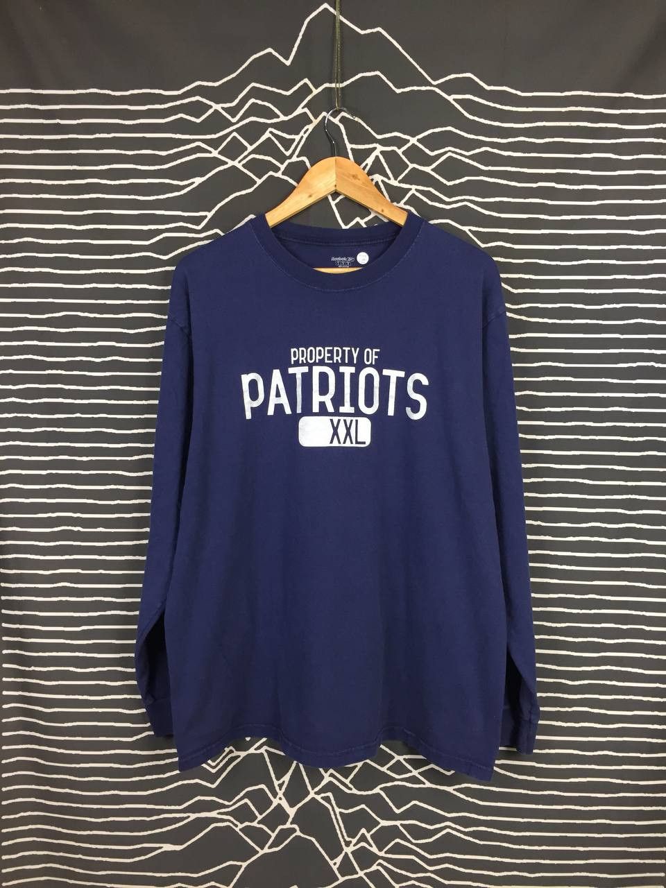 Reebok × Vintage Vtg Reebok Property Of Patriots Longsleeve Tee Size US L / EU 52-54 / 3 - 1 Thumbnail