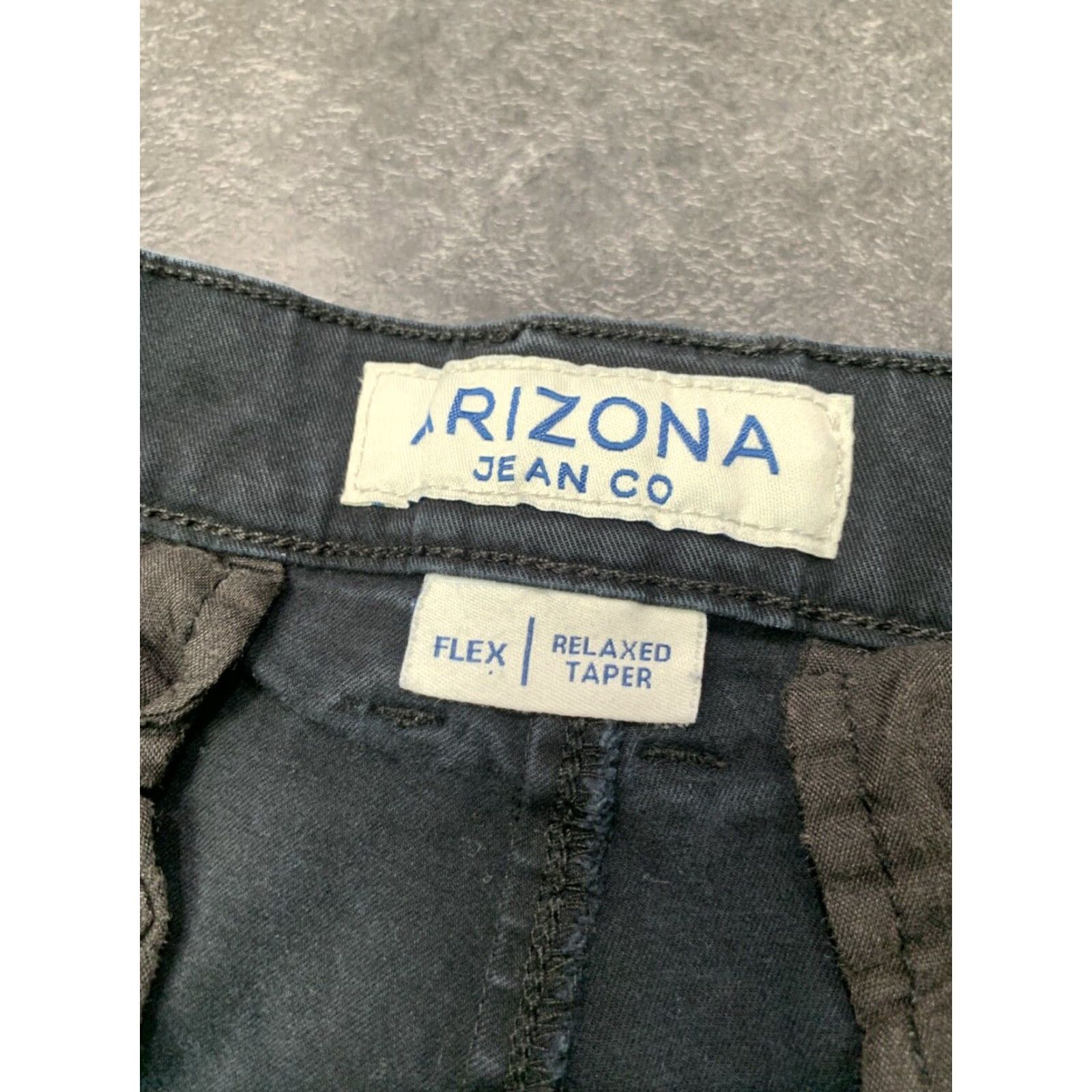 Vintage VINTAGE Arizona Men's Chino Pants 29x32 Black Slim Skinny Belt Loops 98% Cotton 2% Spandex Front Flat Front Button Closure Denim? Size US 29 - 4 Thumbnail