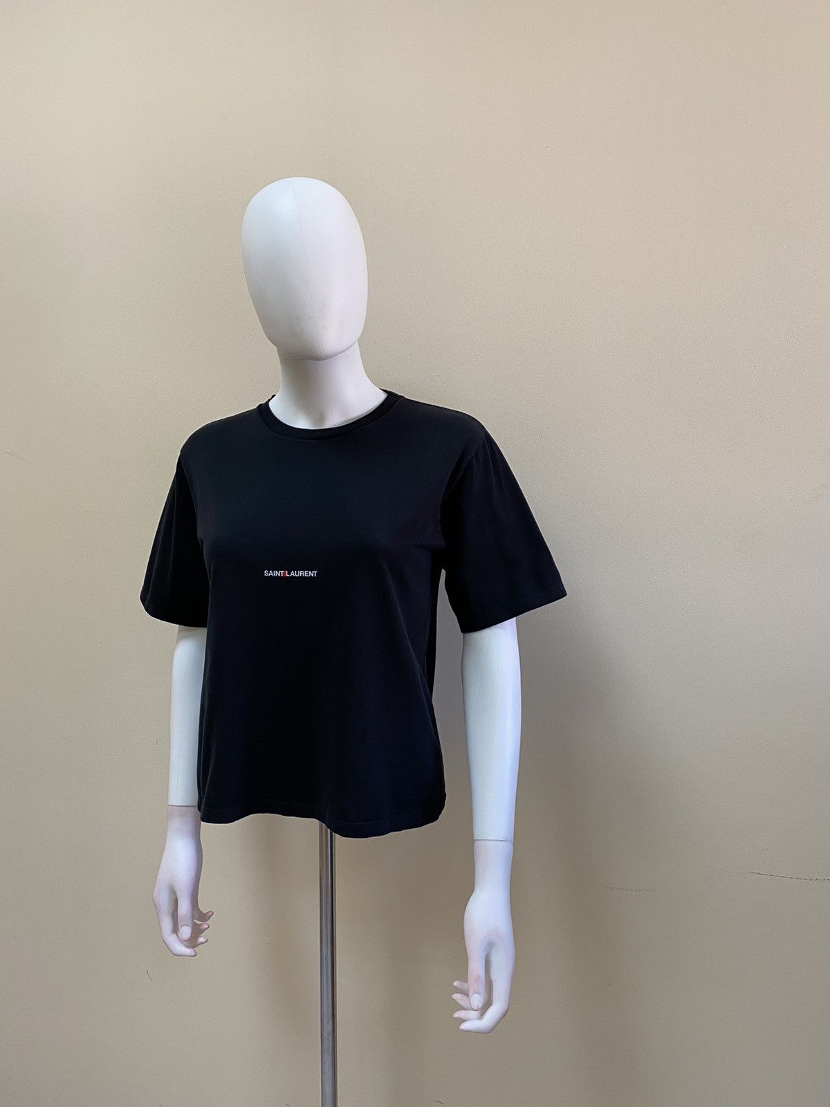 Saint Laurent Paris Saint Laurent Paris Womens Centre Logo T Shirt Size XS-S Size XS / US 0-2 / IT 36-38 - 3 Thumbnail