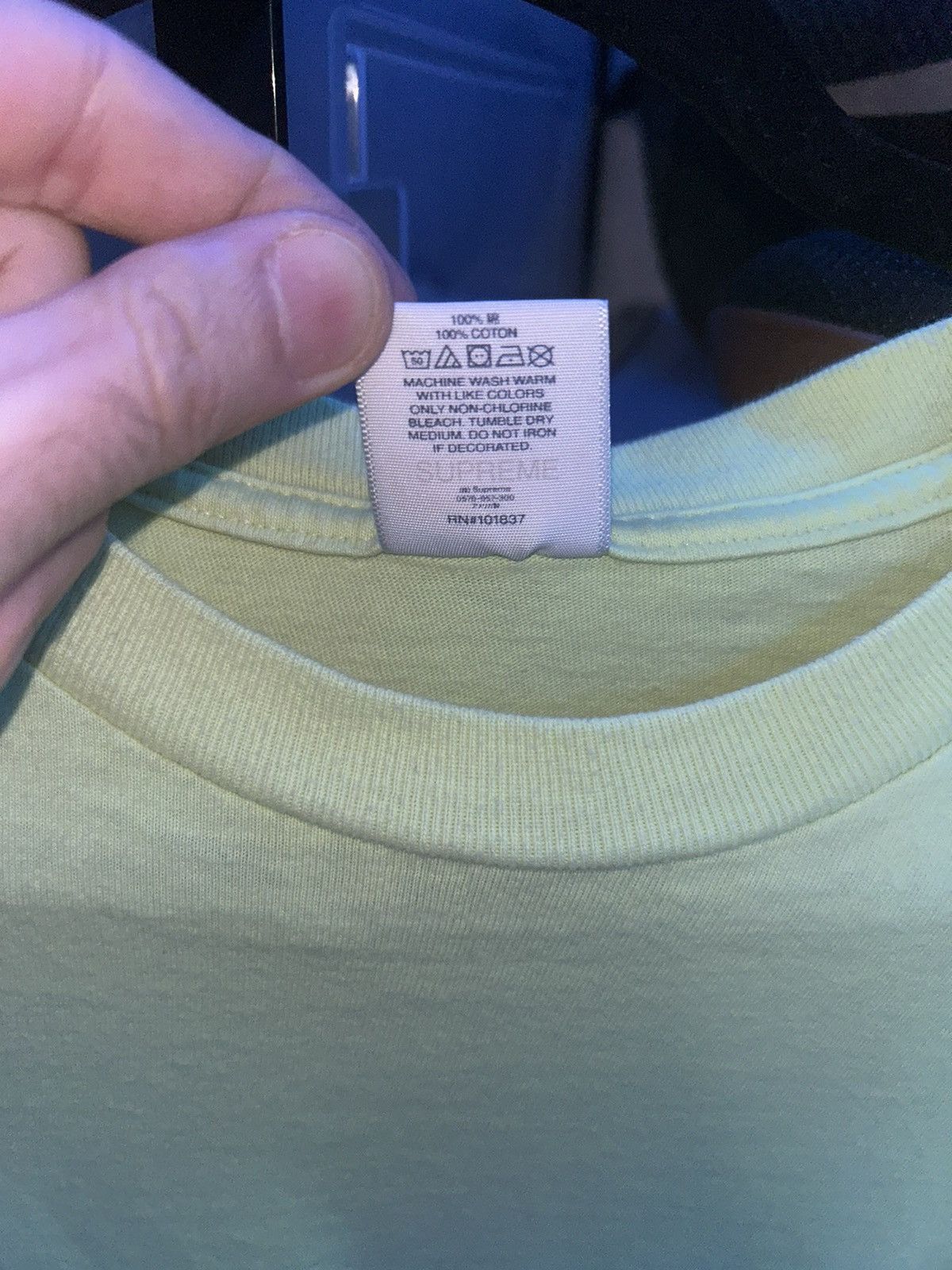 Supreme Supreme Spiral Tee Bright Yellow SS21 size Large Size US L / EU 52-54 / 3 - 4 Thumbnail