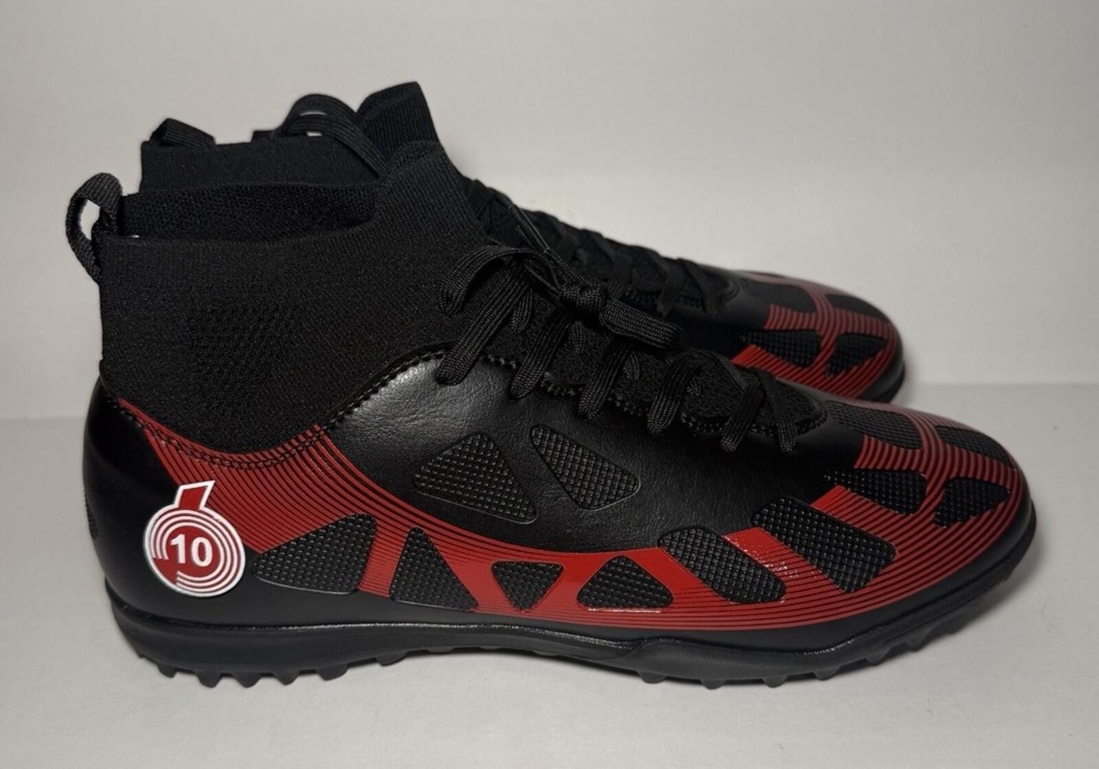 The Unbranded Brand Unbranded Soccer Cleats Crushed Studs Training Black/ Red Size ONE SIZE - 3 Thumbnail