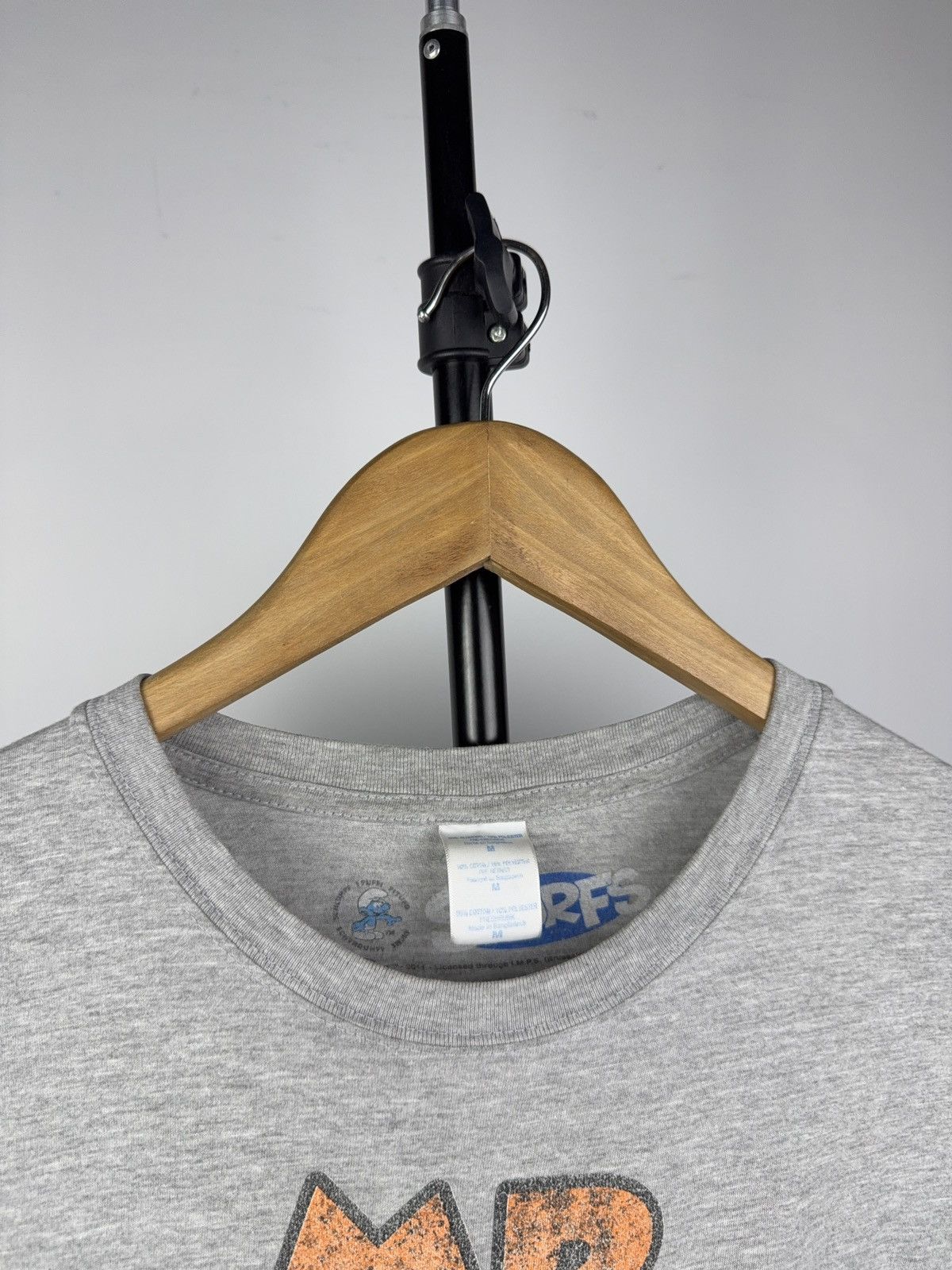Vintage Vintage 2011 The Smurfs “Mr Perfect” Grey Graphic Tee M Size US M / EU 48-50 / 2 - 6 Thumbnail