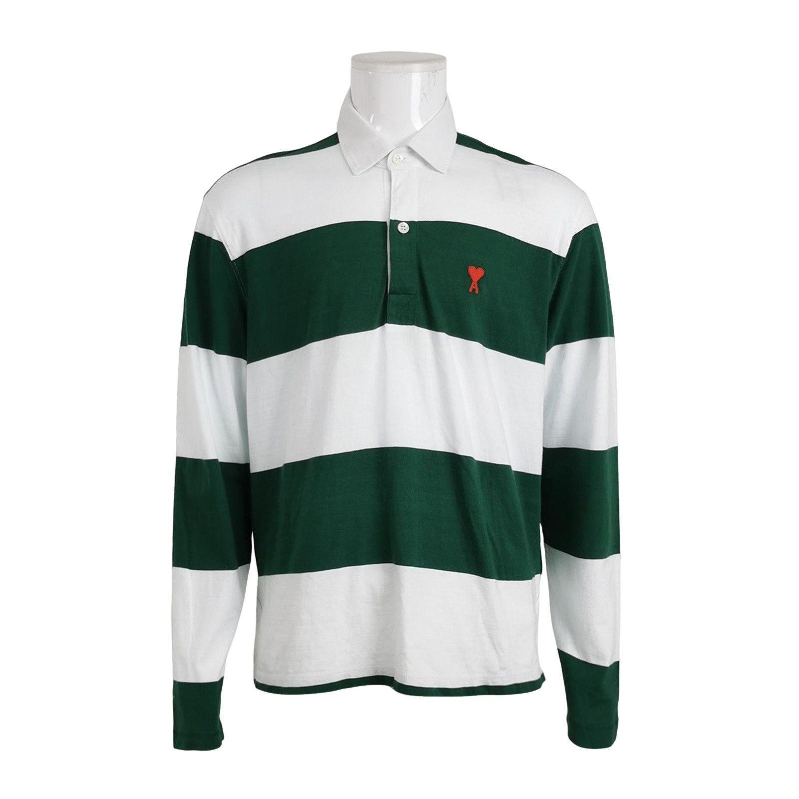 AMI AMI Alexandre Mattiussi Striped Long Sleeve Polo M Size US M / EU 48-50 / 2 - 1 Thumbnail