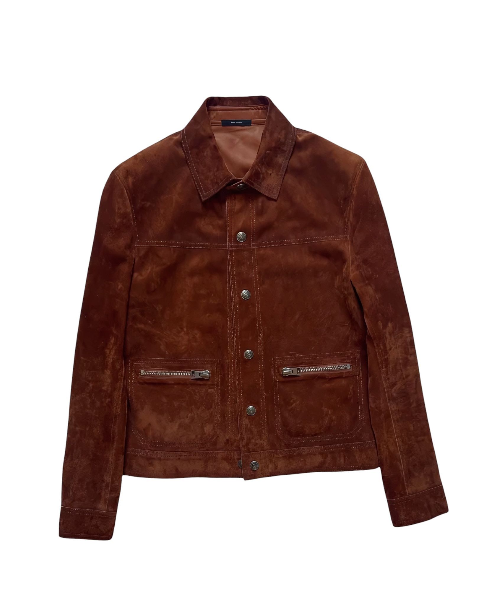 Tom Ford CALFSKIN SUEDE LEATHER JACKET Size US M / EU 48-50 / 2 - 2 Thumbnail