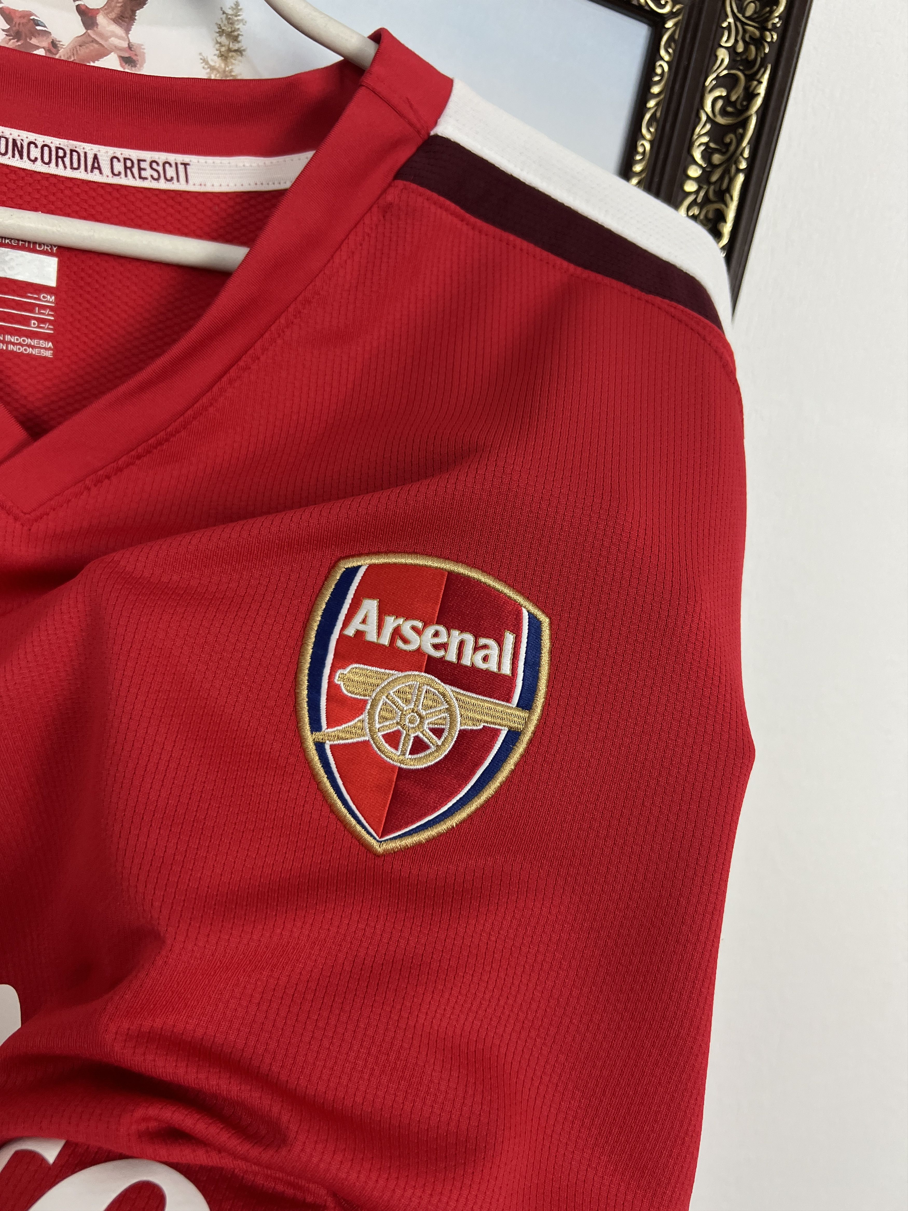 Nike Arsenal football shirt Soccer Jersey Trikot Long Sleeve 3XL Size US XXL / EU 58 / 5 - 4 Thumbnail
