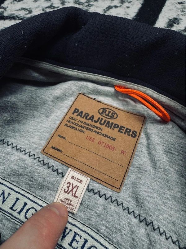 Parajumpers Parajumpers Navy Blue Bomber Jacket with Logo 3XL Size US XXL / EU 58 / 5 - 4 Thumbnail