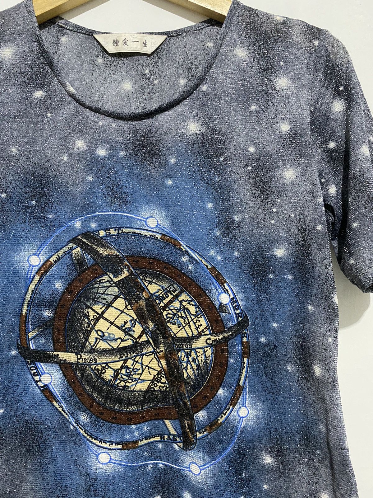 Designer Vintage JpG style compass galaxy glitter mesh t-shirts Size US M / EU 48-50 / 2 - 3 Thumbnail