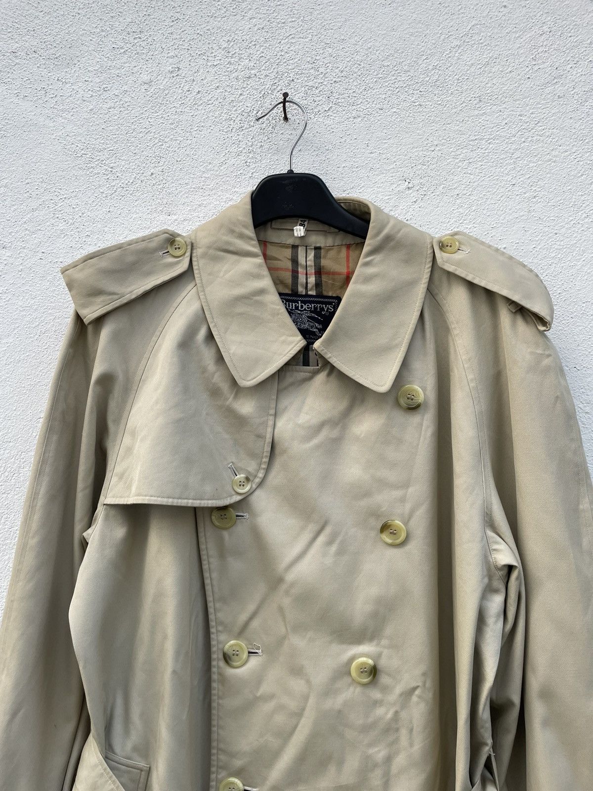 Burberry Prorsum Made In England Vintage Burberry Nova Check Lining Over Coat Size US L / EU 52-54 / 3 - 3 Thumbnail