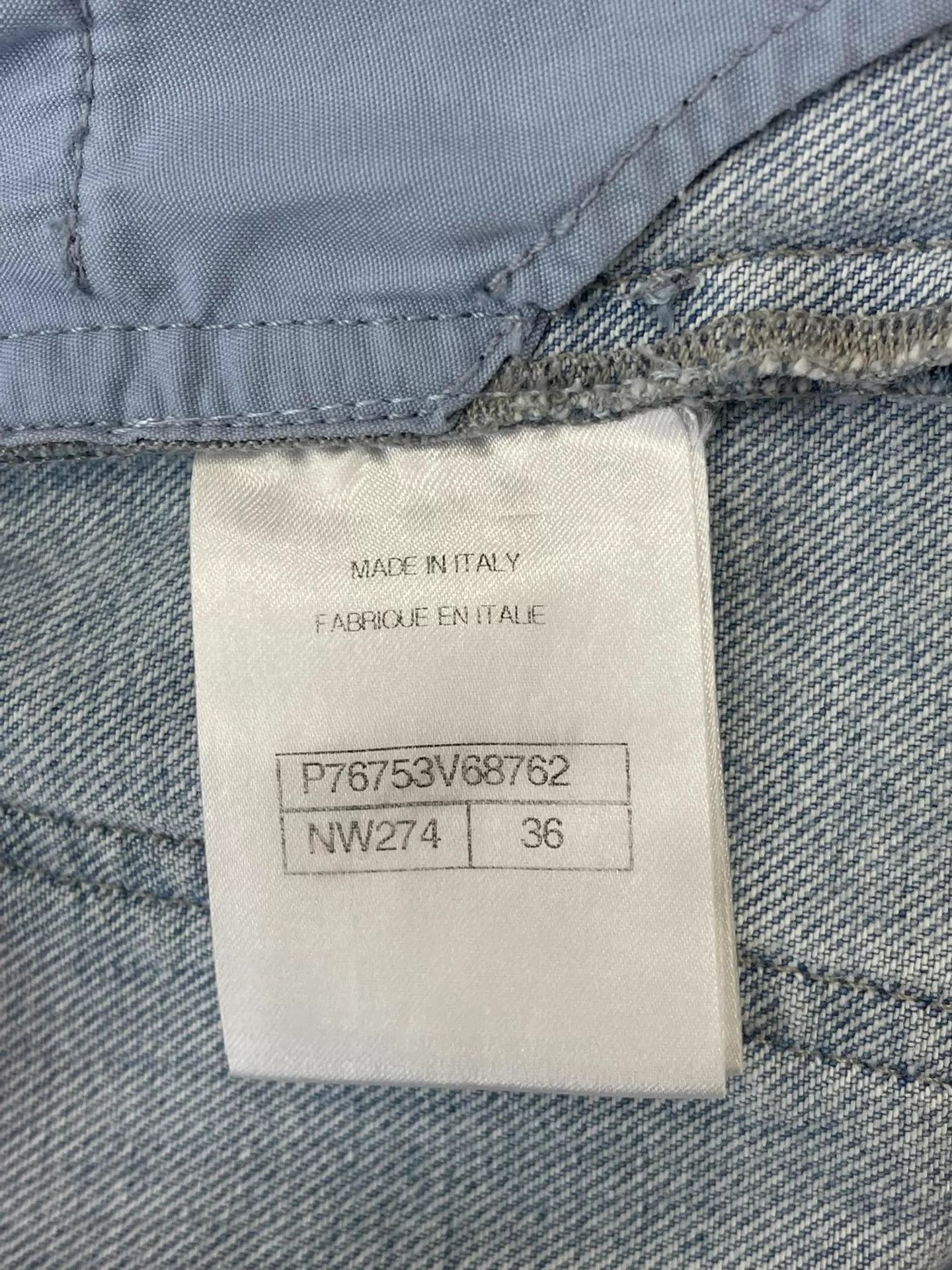 Chanel Chanel Blue Camellia Cutout Jeans Size 36 Size 26" / US 2 / IT 38 - 5 Thumbnail