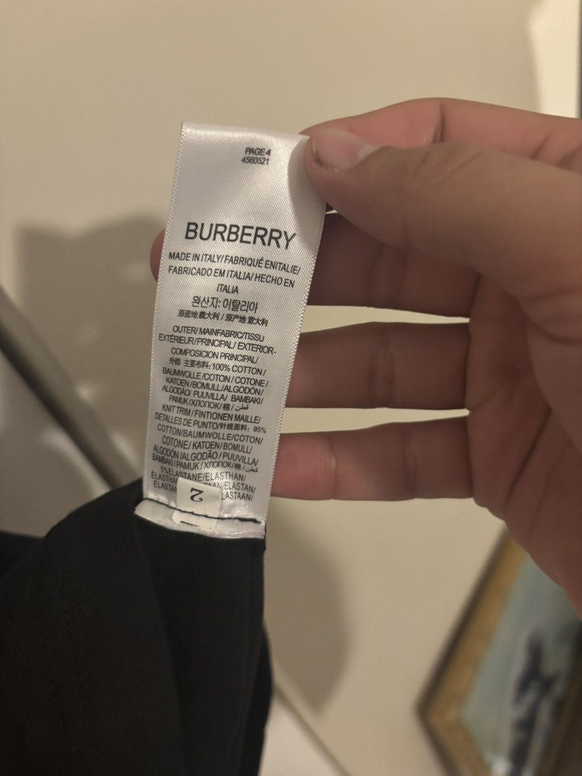 Burberry Burberry Black Graphic Logo T-Shirt Size 2 (M/L) Size US L / EU 52-54 / 3 - 5 Thumbnail