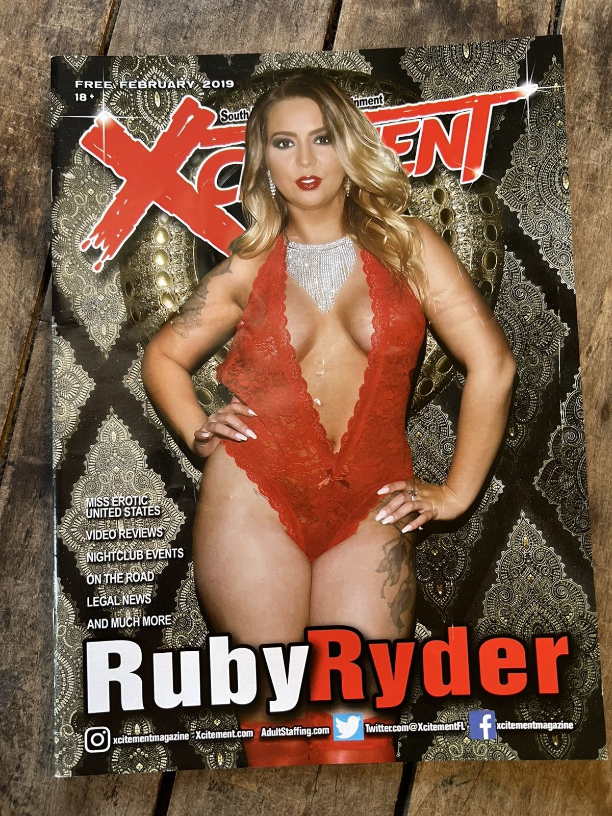 Vintage XCITEMENT Magazine - February 2019 - Ruby Ryder Cover Size ONE SIZE - 1 Thumbnail