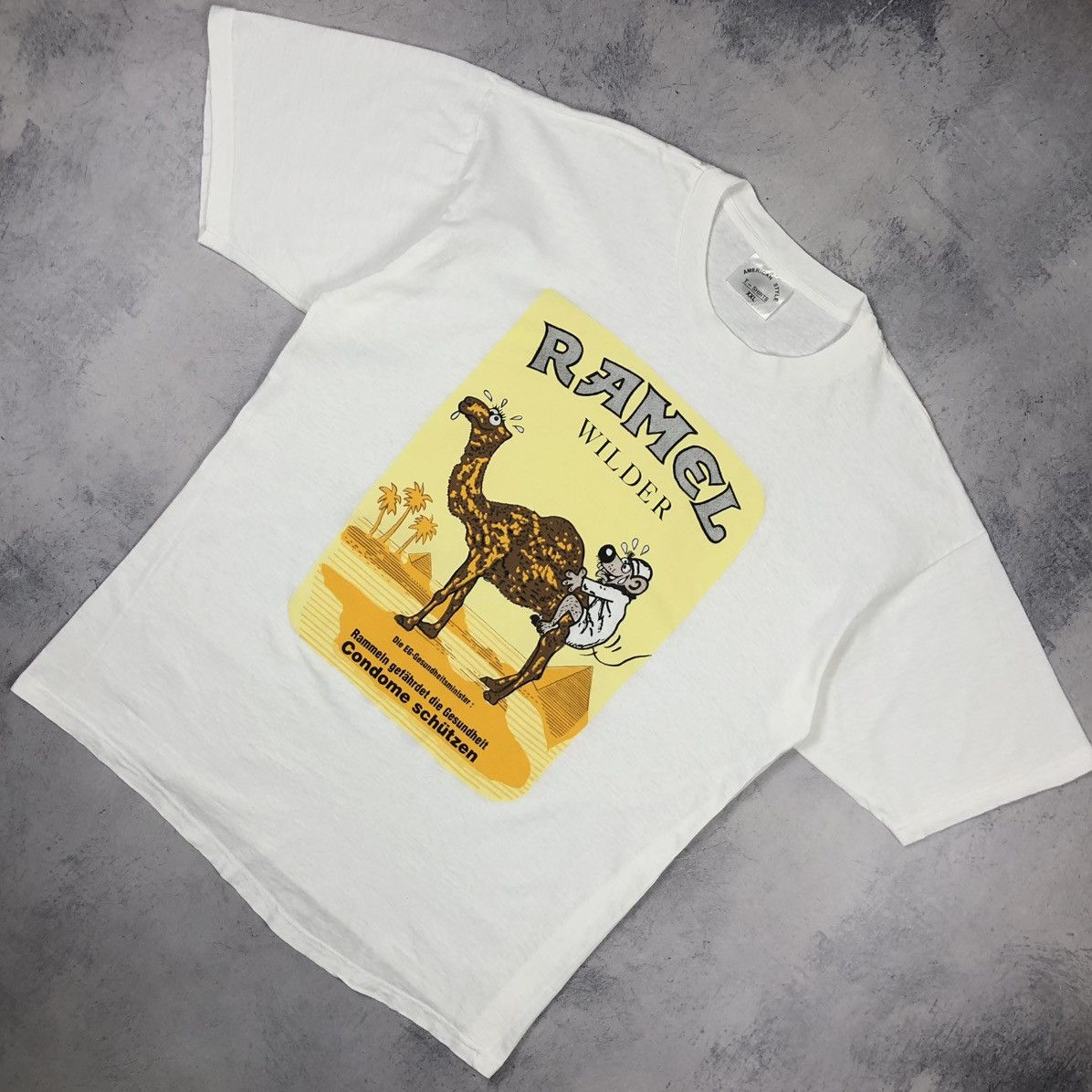 Vintage Camel Cigarettes parody Dirty Joke Tee Size US XXL / EU 58 / 5 - 1 Thumbnail