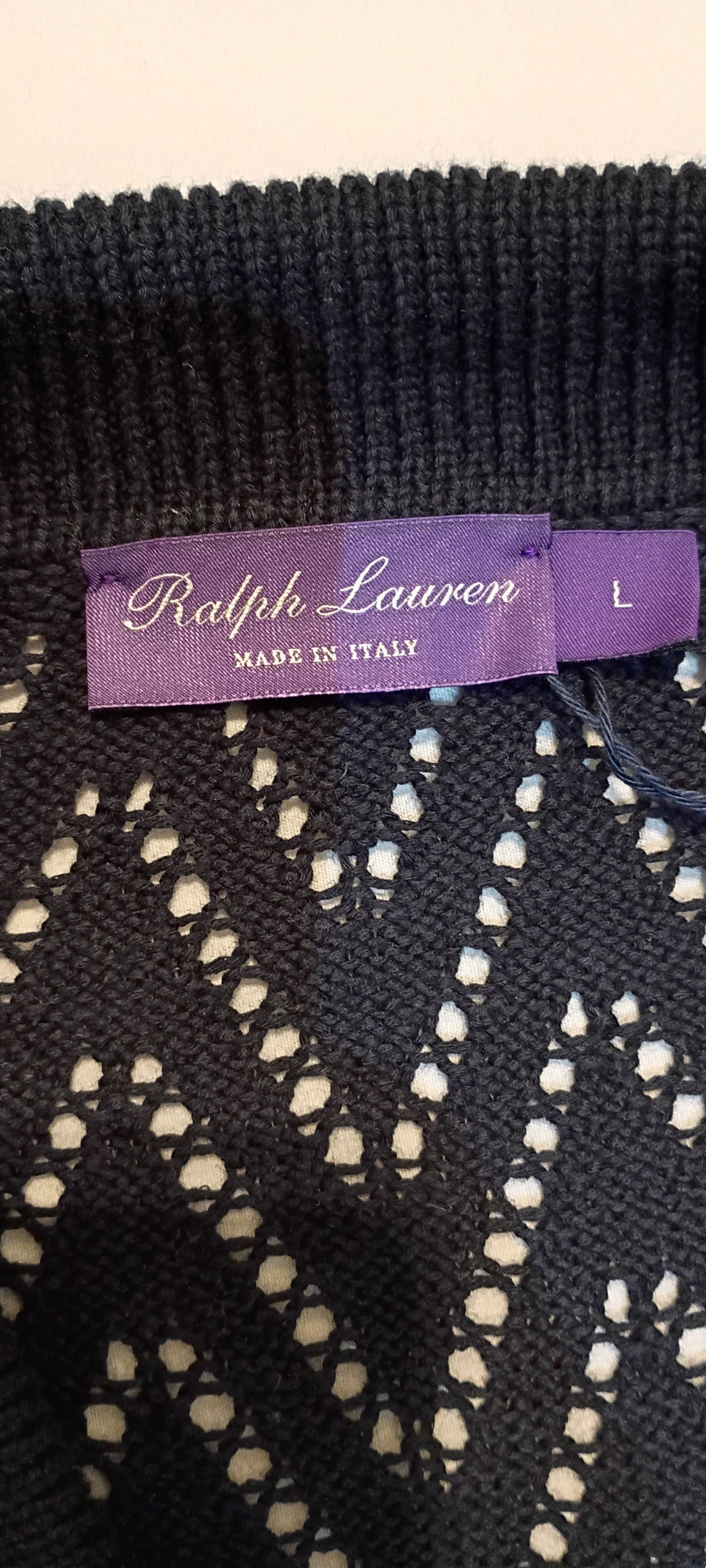 Ralph Lauren Purple Label Purple Label Crochet-Knit "Resort Style" Shirt Size US L / EU 52-54 / 3 - 2 Thumbnail