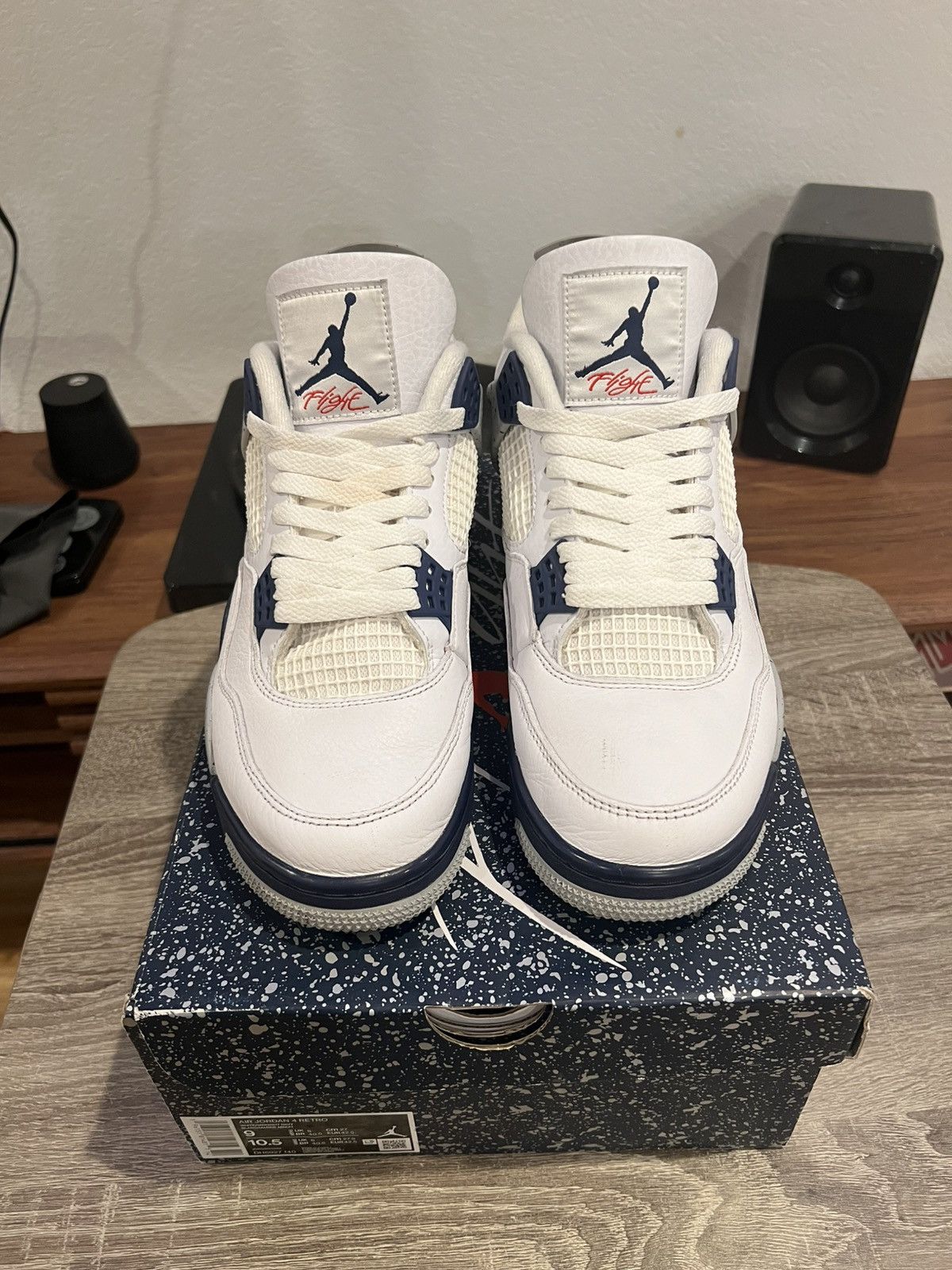 Jordan Brand Jordan 4 Midnight Navy Size US 9 / EU 42 - 3 Thumbnail