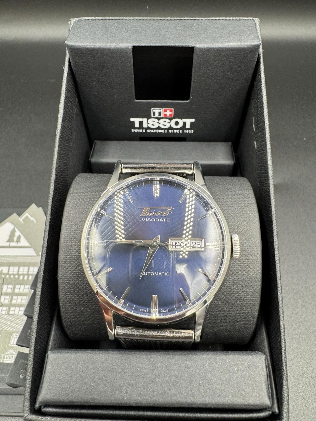 Tissot TISSOT HERITAGE VISODATE AUTOMATIC Blue Dial Swiss Made BOX Size ONE SIZE - 4 Thumbnail