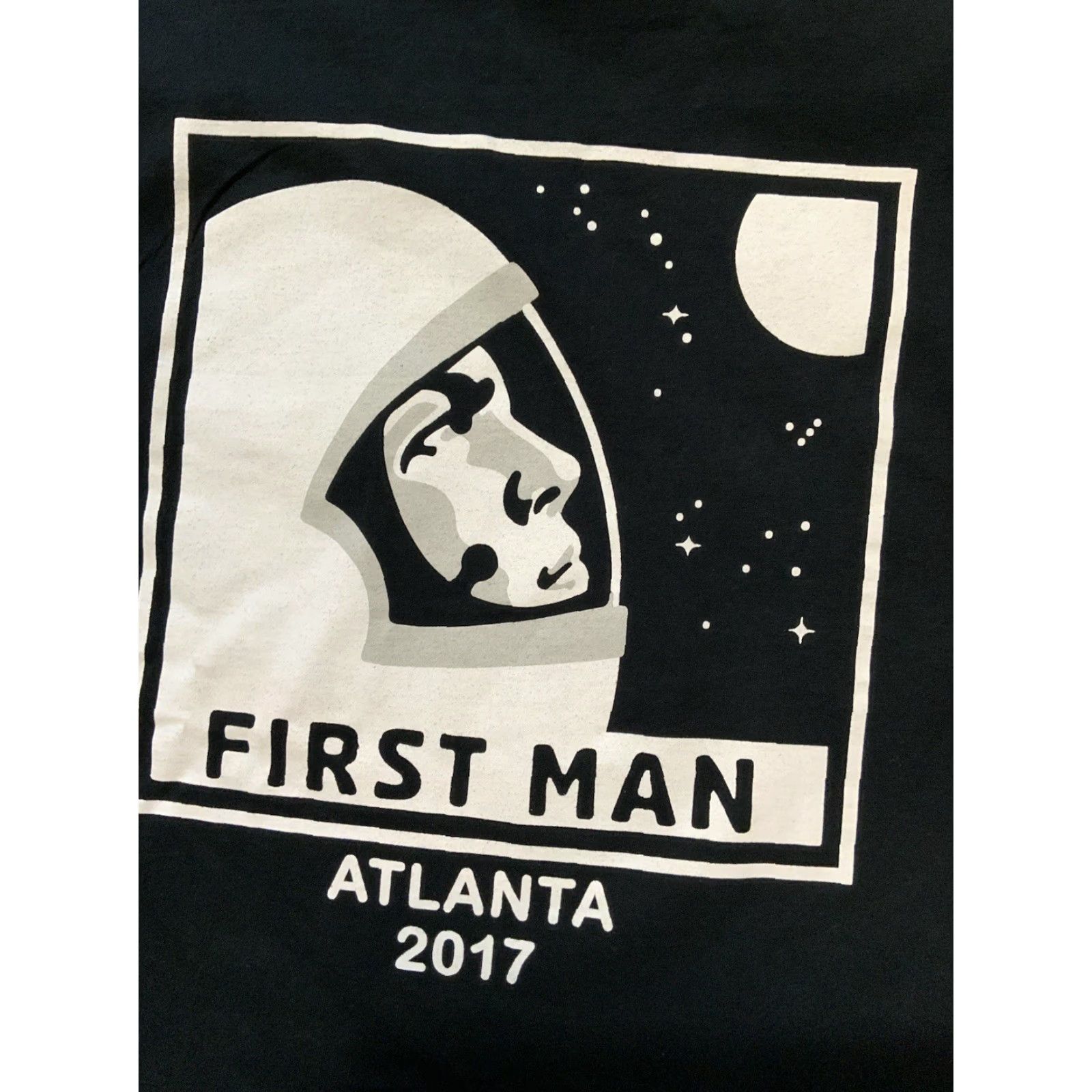 Port & Company VINTAGE First Man Atlanta 2017 Clint Eastwood Apollo 11 Movie Promo T-Shirt Sz. M Black Mens Shirt Medium Graphic L/S Port & Company Size US M / EU 48-50 / 2 - 6 Thumbnail