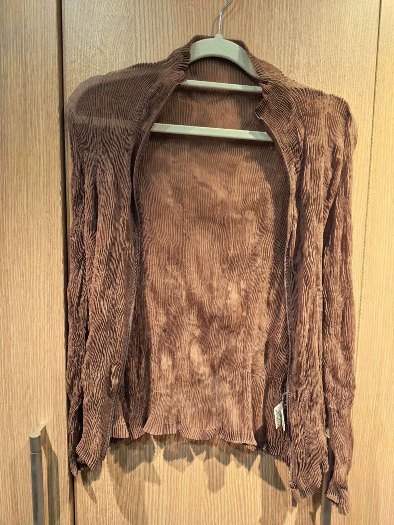 Issey Miyake Issey Miyake Coffee-colored willow cardigan Size M / US 6-8 / IT 42-44 - 6 Thumbnail