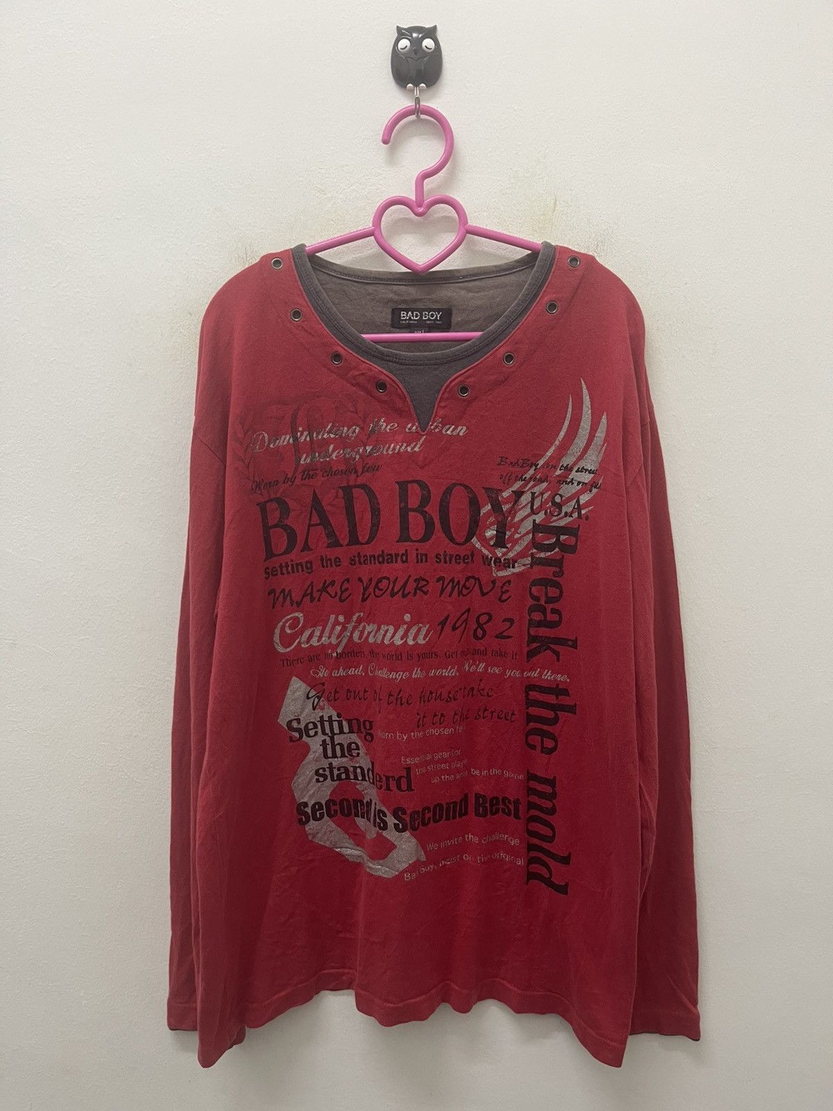 If Six Was Nine Rare Vintage BADBOY Long Sleeves Hip Hop Rap Poetic Size US L / EU 52-54 / 3 - 1 Thumbnail