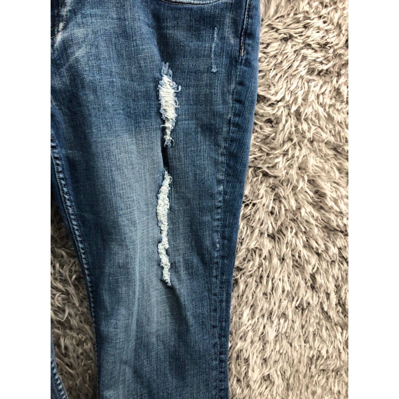 Vintage VIGOSS Capri Jeans Womens Juniors Size 17 Medium Wash Blue Size 38" / US 16 / IT 52 - 5 Thumbnail