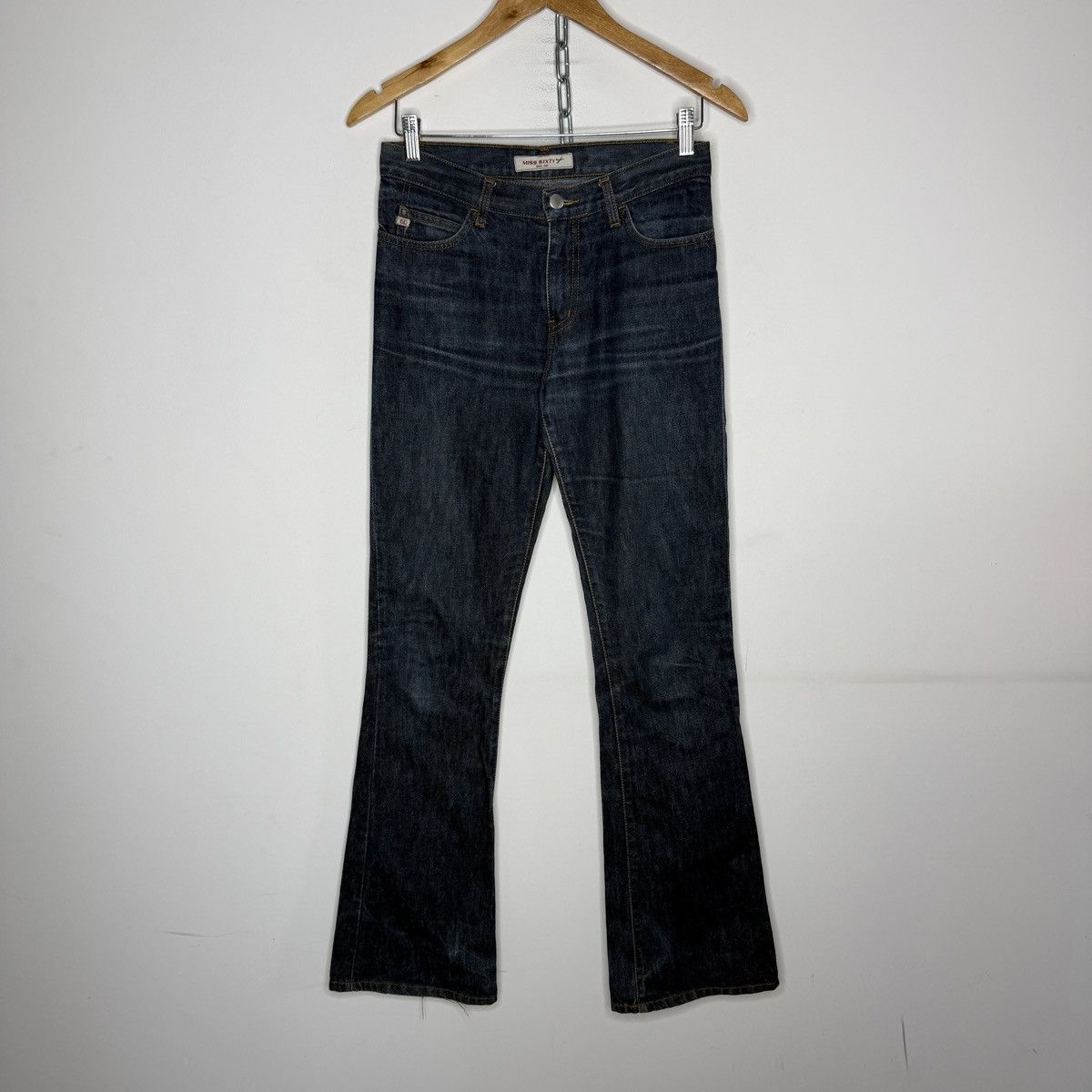 Miss Sixty Vintage Y2K Miss Sixty Extra Low YT Rise Flared Jeans Grunge Size 27" / US 4 / IT 40 - 2 Thumbnail
