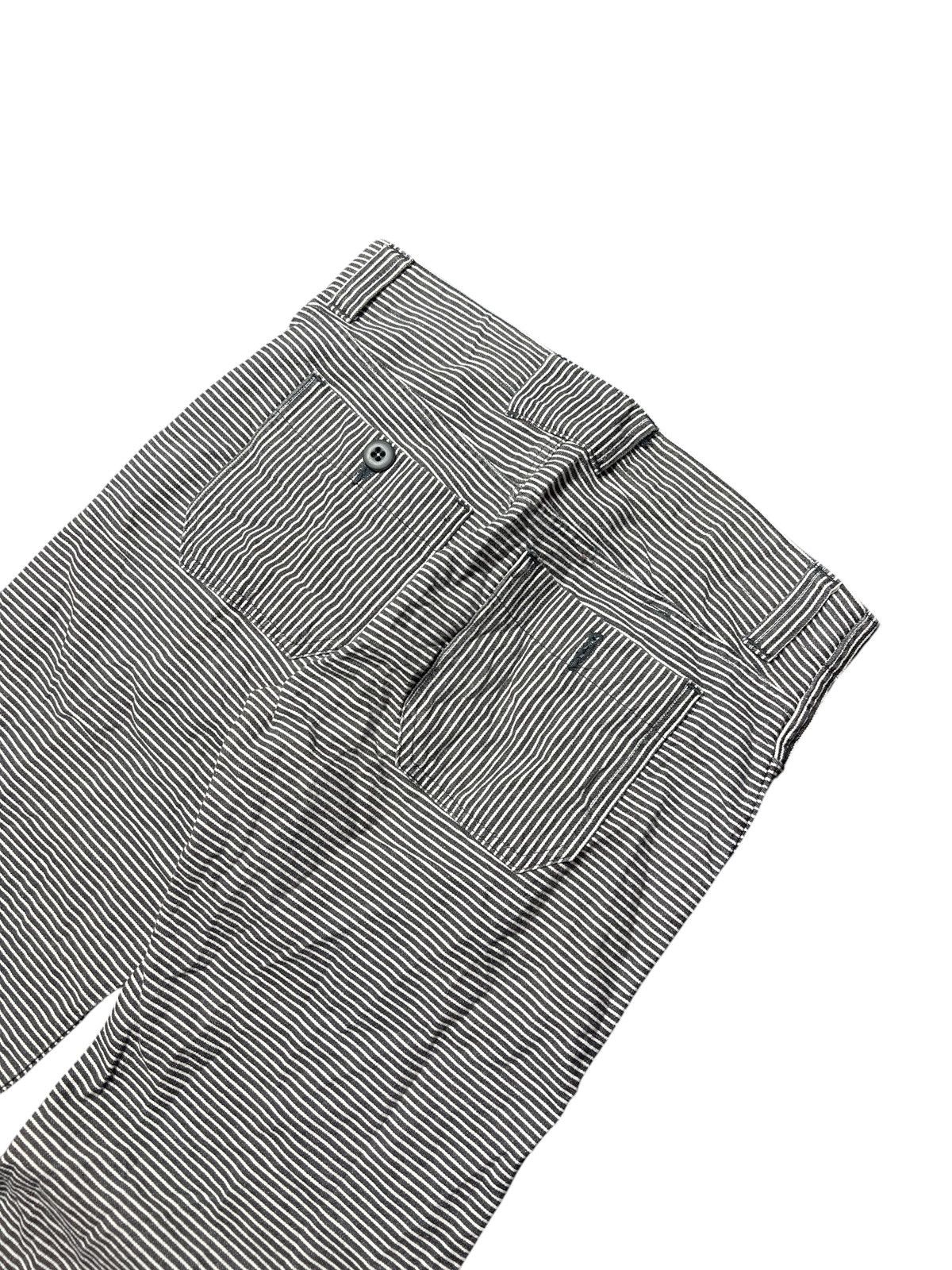 Japanese Brand 2000s Johnbull Kojima Gemes Hickory Flared Pants Size US 30 / EU 46 - 6 Thumbnail