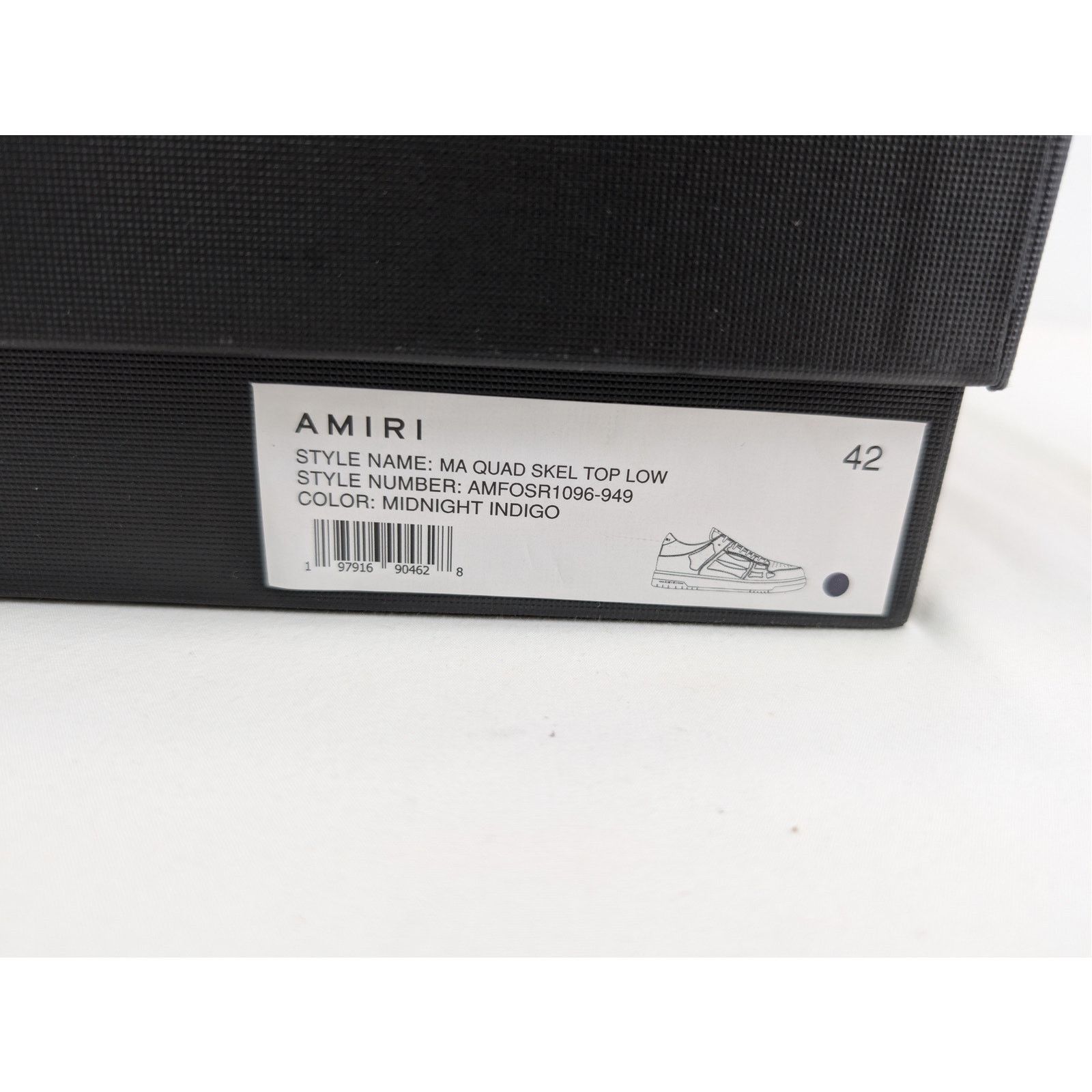 Amiri o1rshd1 MA Quad Skeleton Top Low Sneakers in Midnight Indigo Size US 9 / EU 42 - 23 Thumbnail