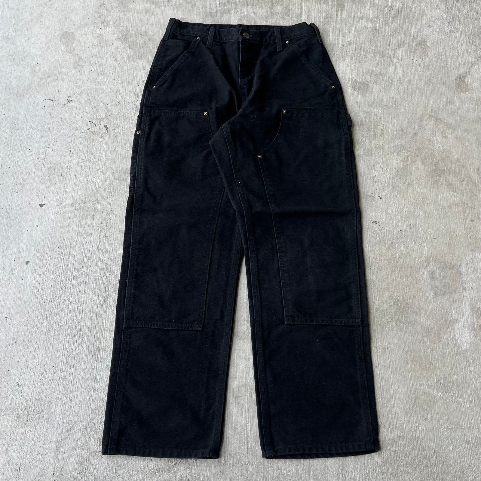 Carhartt × Vintage Carhartt black double knee work wear carpenter pants Size US 29 - 1 Thumbnail
