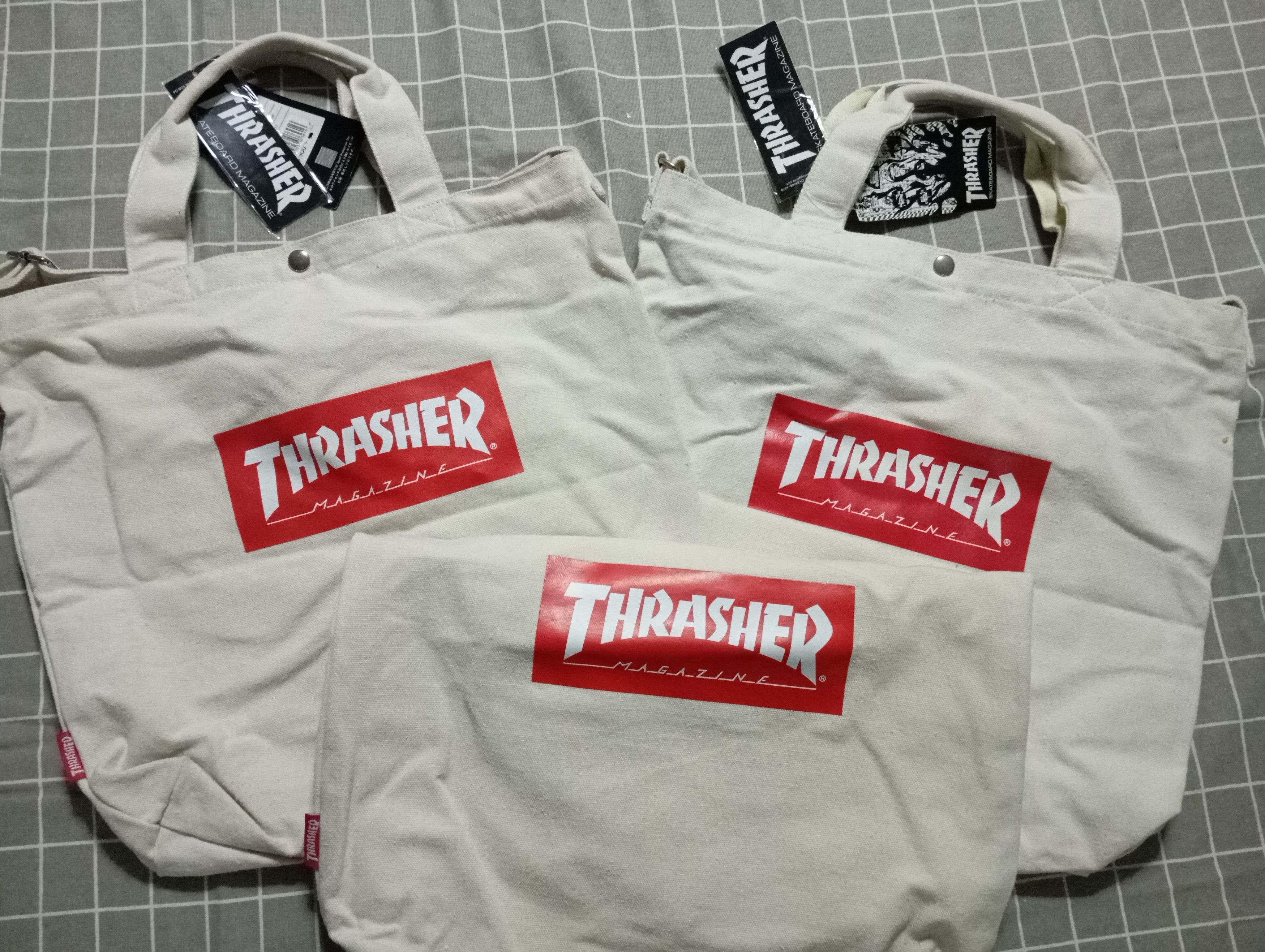 Thrasher NEW Thrasher Magazine 🛹 2way Shoulder & Tote Bag BIG 💥 Size ONE SIZE - 3 Thumbnail