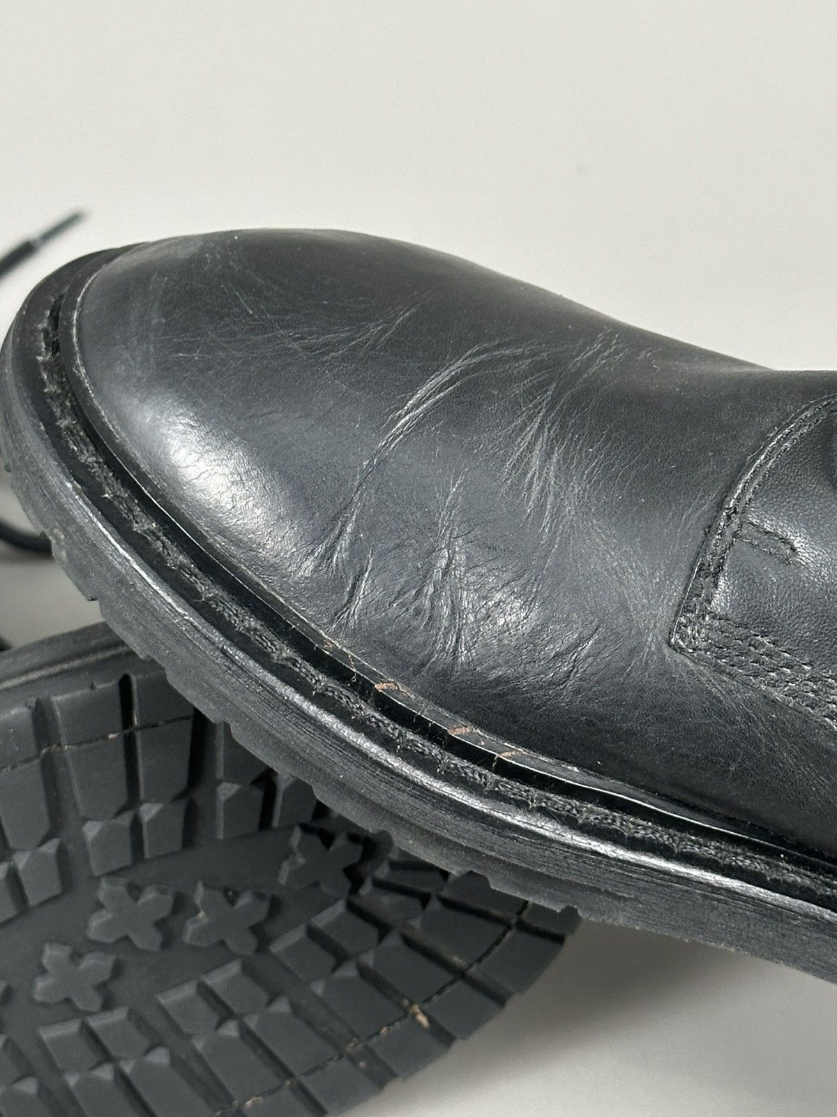 Ann Demeulemeester Ann Demeulemeester - Combat Laced Up Boots - Side Zipper Size US 7 / IT 37 - 8 Thumbnail