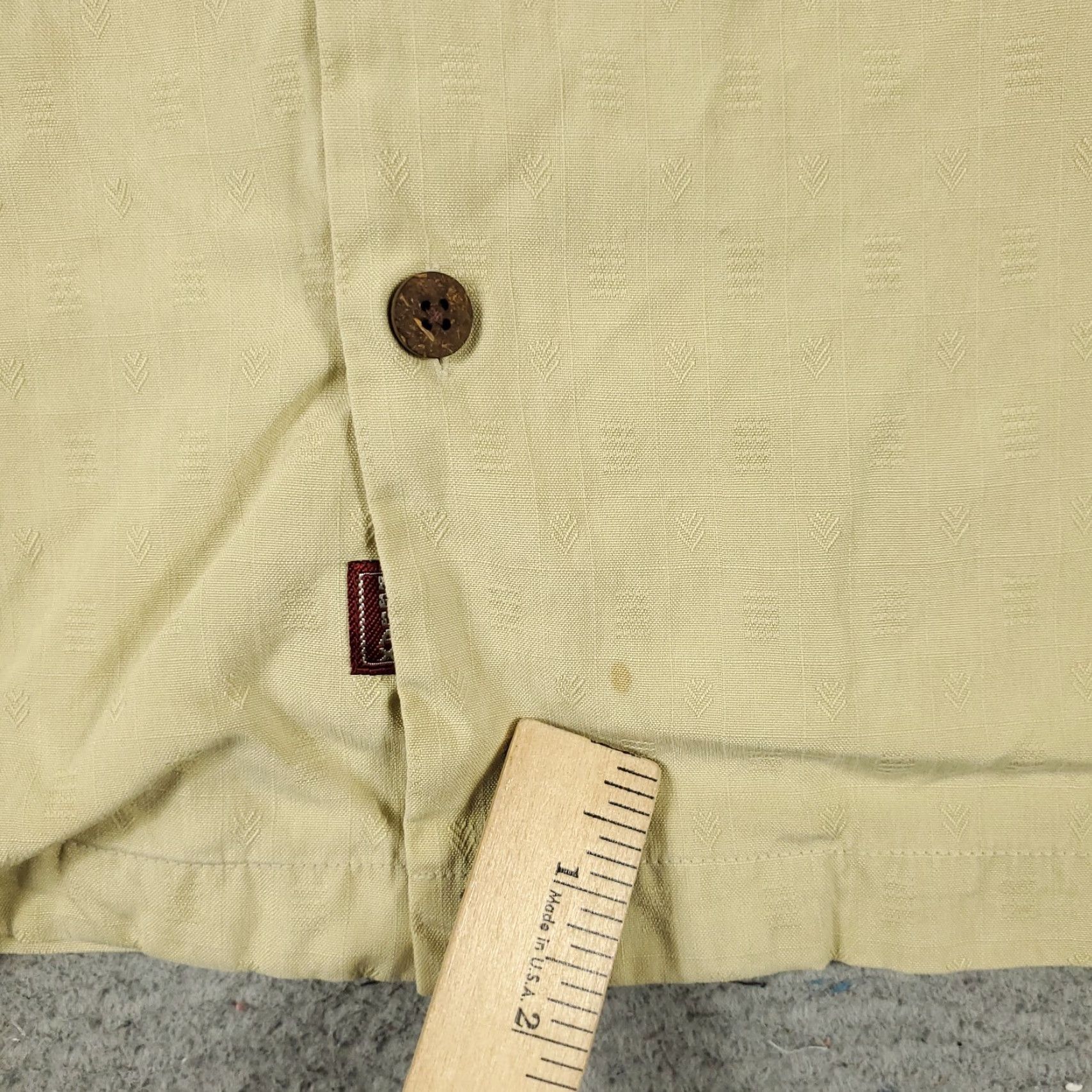 Tommy Bahama Tommy Bahama Shirt Mens Medium Yellow Hawaiian Button Up Short Sleeve Size US M / EU 48-50 / 2 - 4 Thumbnail