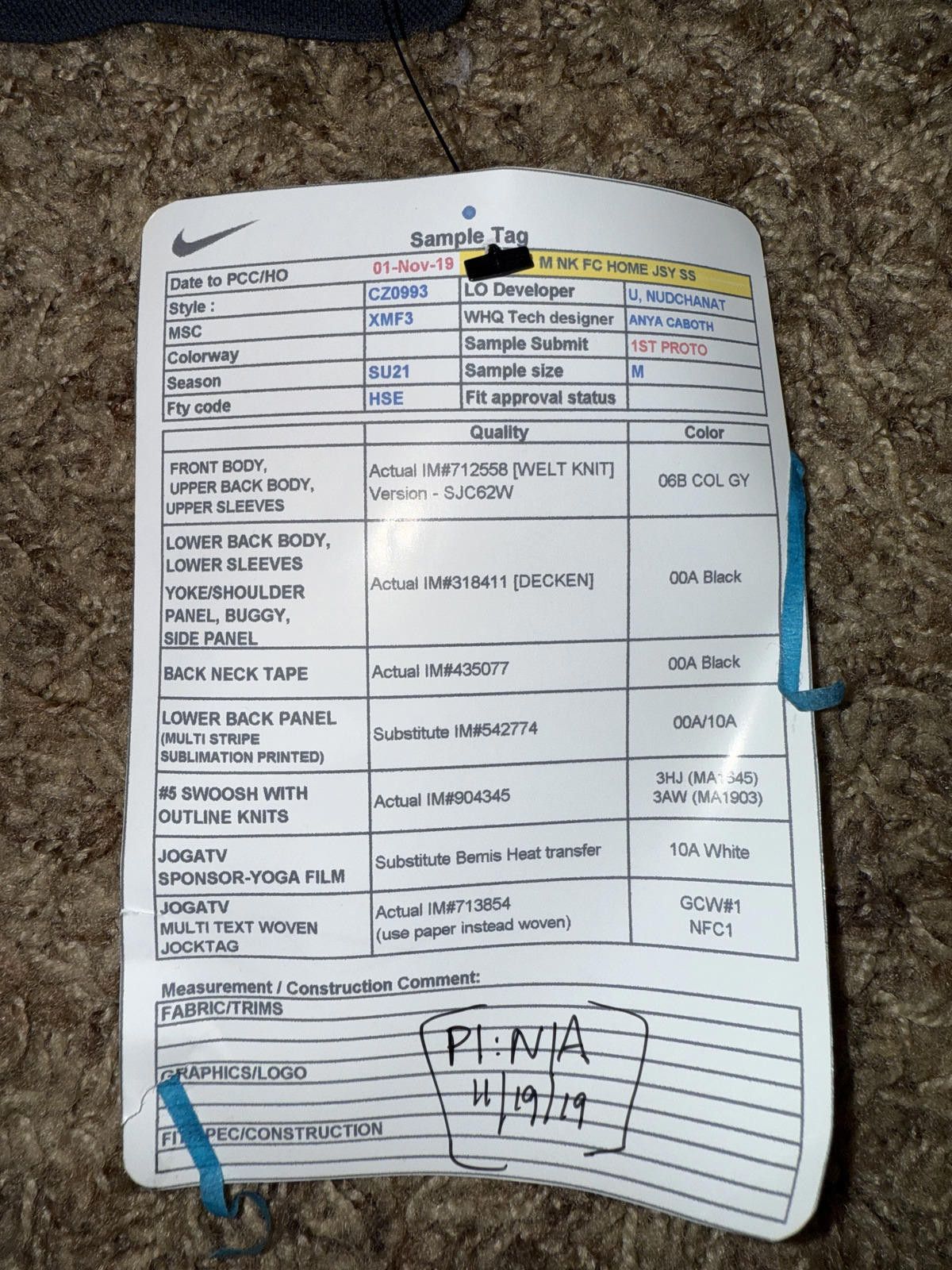 Nike Nike FC Men’s Joga Bonito TV Soccer Home SS Jersey Sample Size US M / EU 48-50 / 2 - 8 Thumbnail