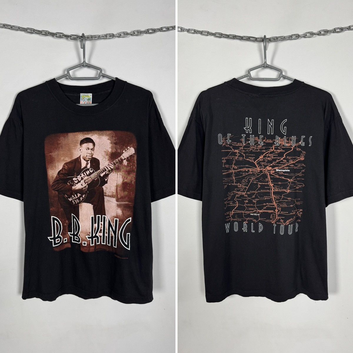 B.B. King 1996 Vintage Tee King Of The Blues World Tour