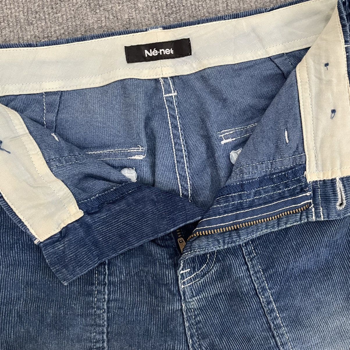 Issey Miyake Ne-net Pants Indigo Blue Zip Pocket Streetwear Size US 32 / EU 48 - 3 Thumbnail
