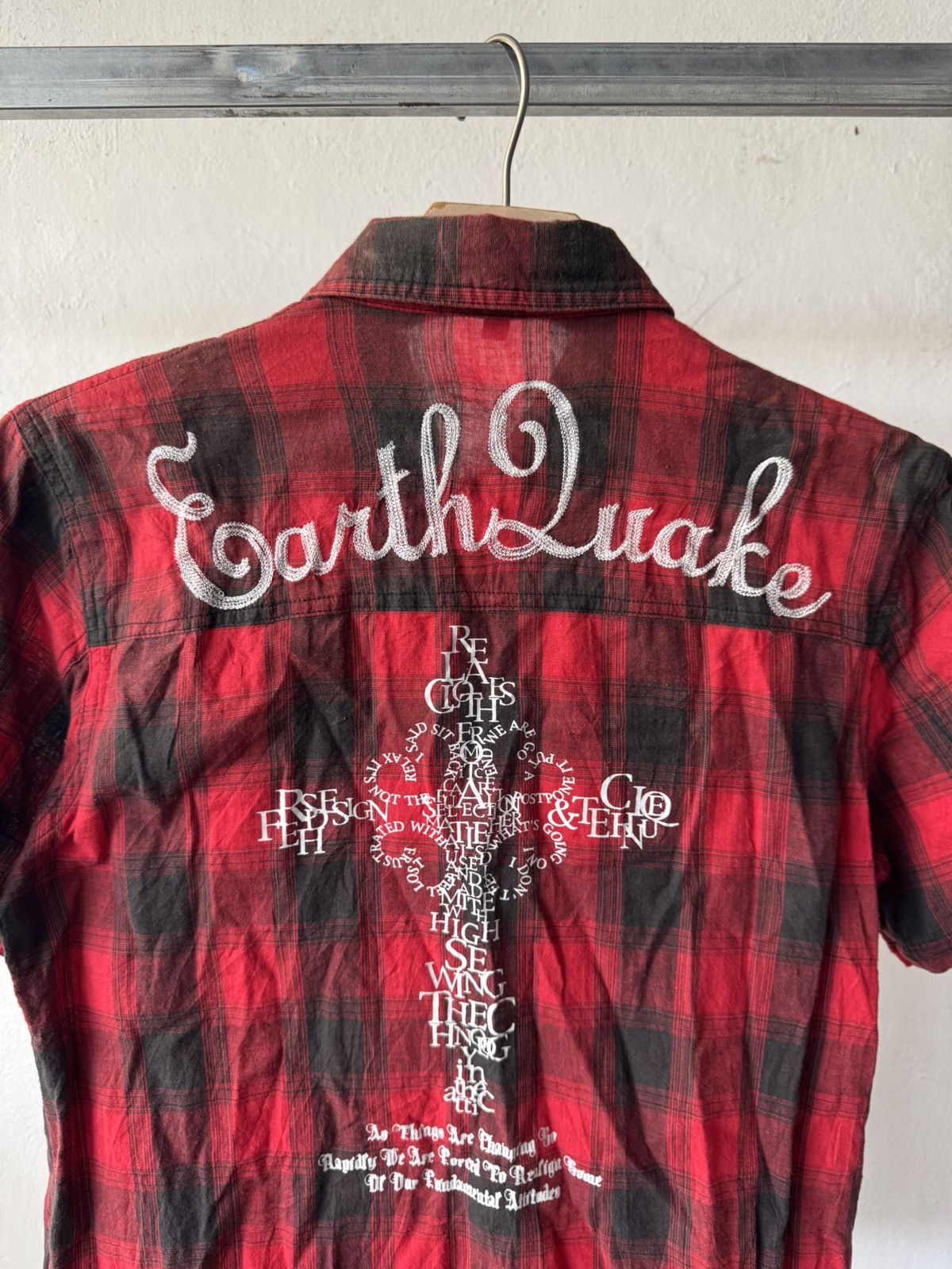 If Six Was Nine In the attic punk poem y2k button shirt Size US M / EU 48-50 / 2 - 2 Thumbnail