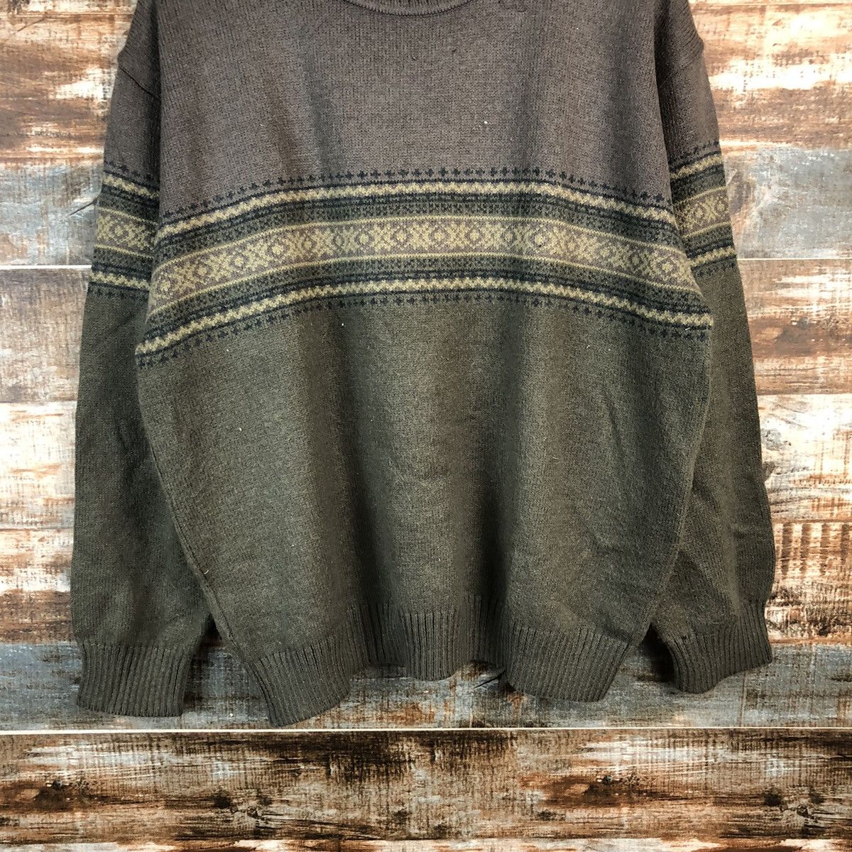 Vintage DL Apoy Green Knitwear #C480 Size US XL / EU 56 / 4 - 3 Thumbnail
