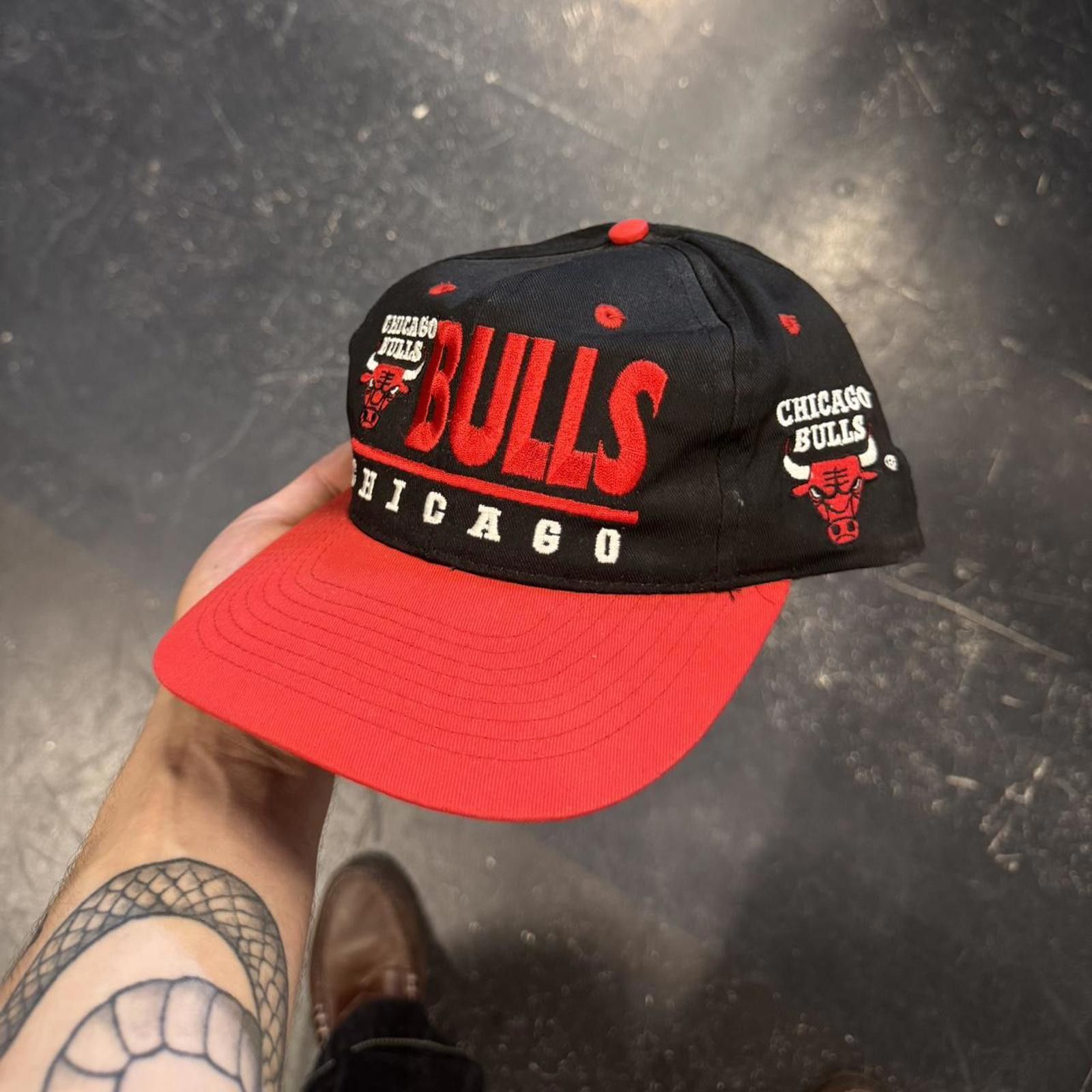 NBA × Vintage Vintage 90s Chicago Bulls NBA Hat Size ONE SIZE - 2 Thumbnail