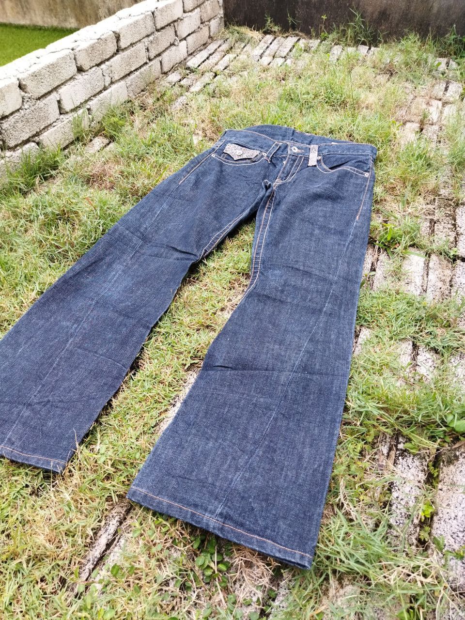 semanticdesign Japanese Semantic Design Snake Design Flared Jeans Size US 35 - 8 Thumbnail