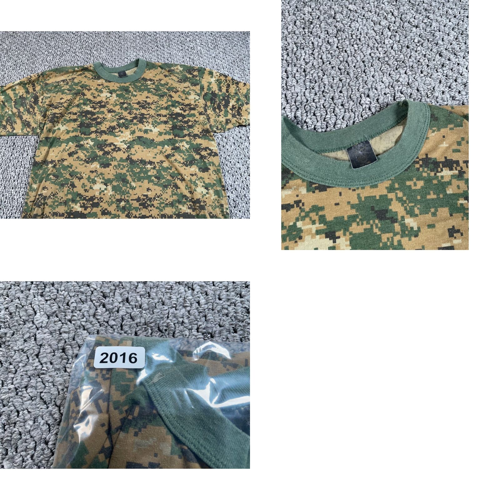 Vintage VINTAGE Digital Camouflage Shirt Adult 2XL Brown Green Camo 80s Military Mens Size US XXL / EU 58 / 5 - 8 Thumbnail