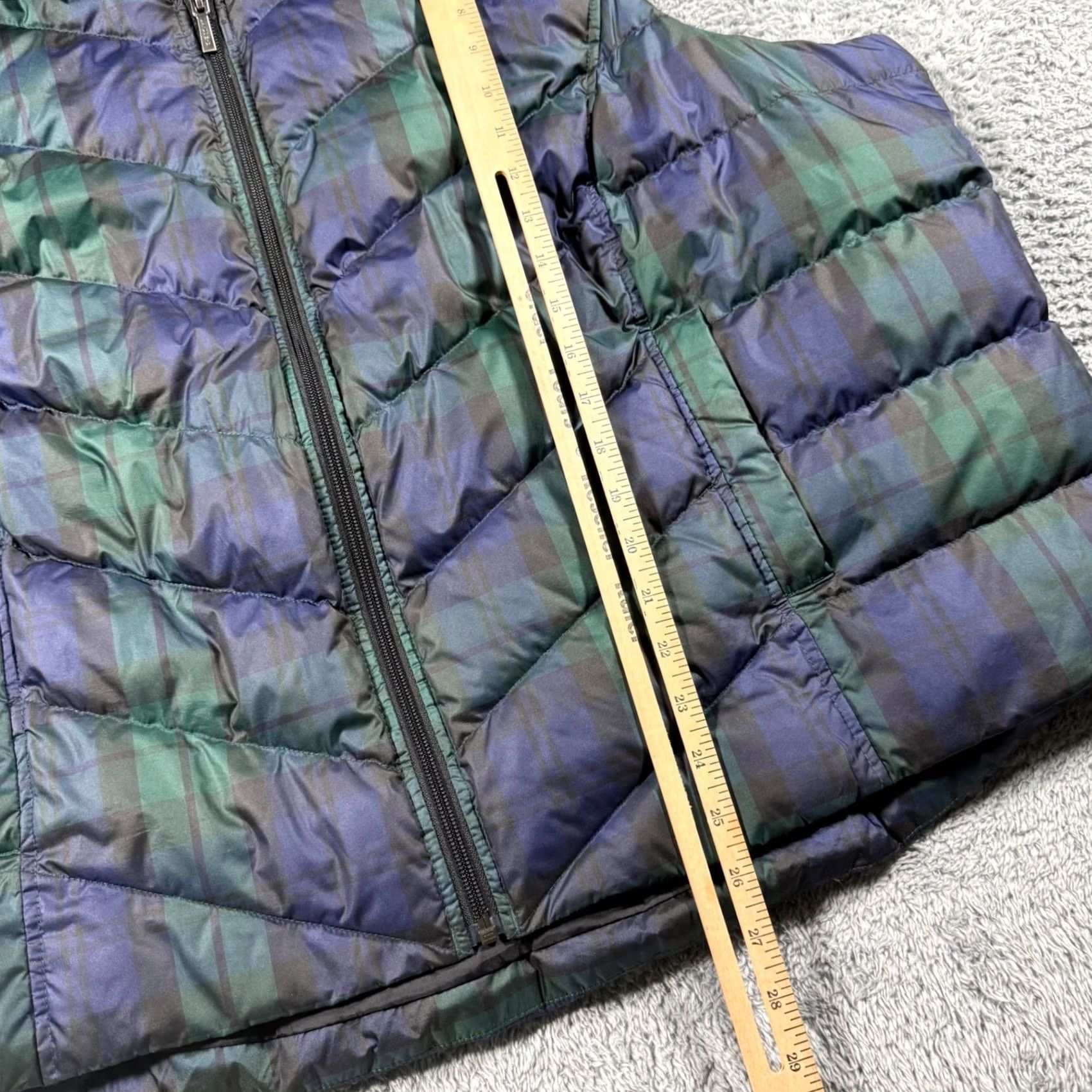 Lands' End Lands End Black Watch Plaid Down Puffer Vest Full Zip Multicolor Size 3XL Size US XXL / EU 58 / 5 - 8 Thumbnail