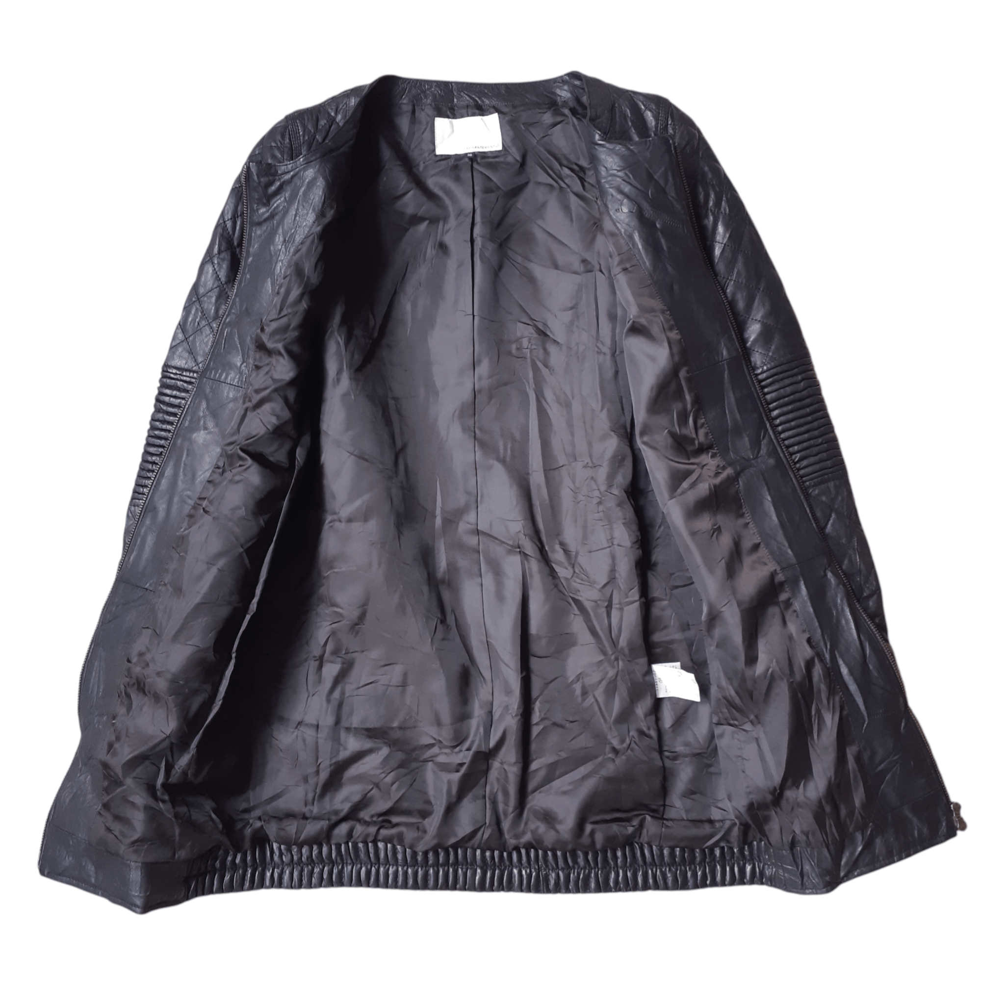 Enchantment Enchantement Japan Quilted Lambskin Leather Biker Jacket Size XS / US 0-2 / IT 36-38 - 11 Thumbnail